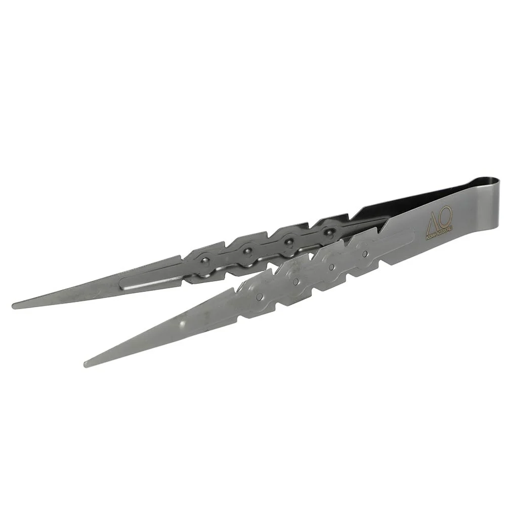 AO Kohlezange - Edelstahl 22cm - Gun Metal