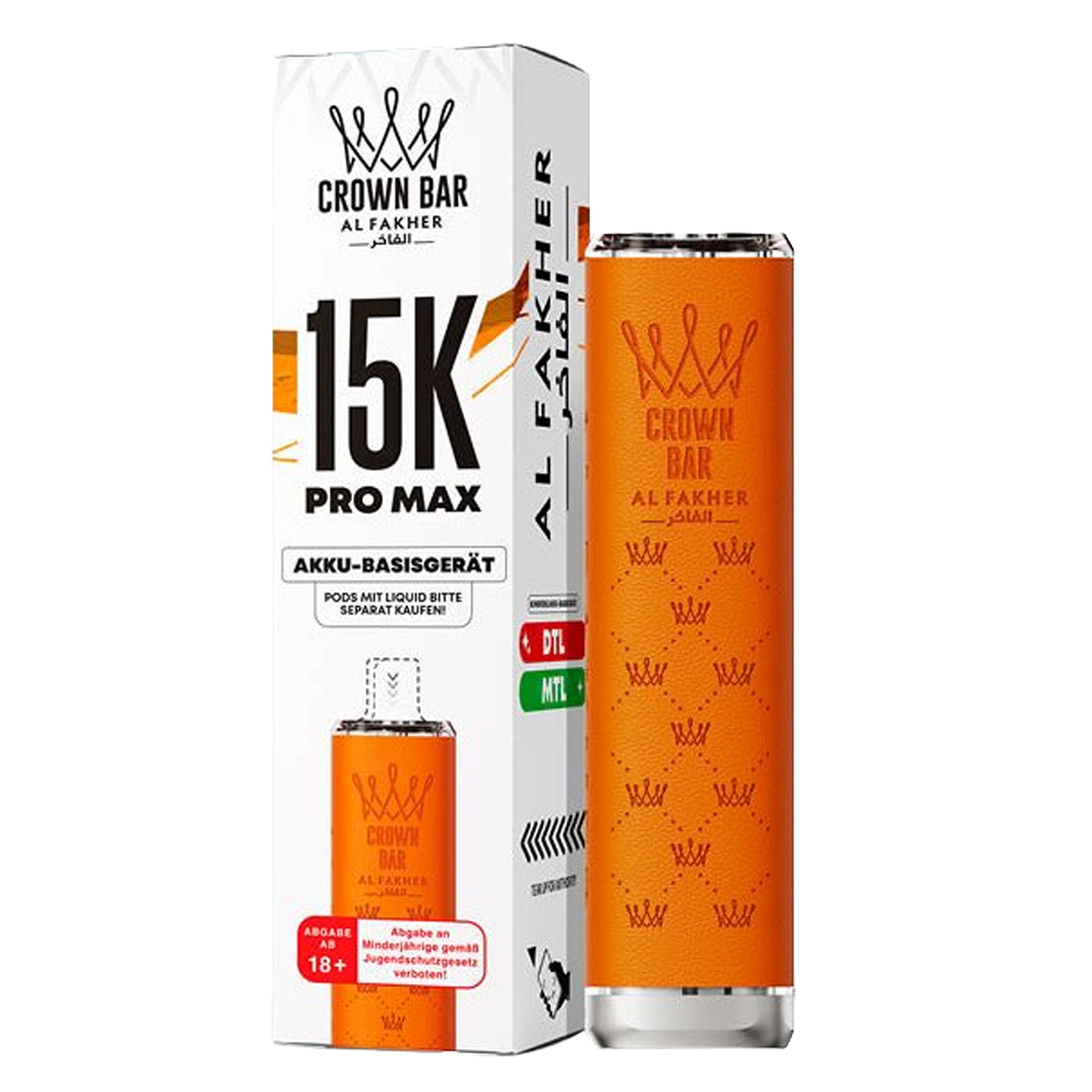 Al Fakher - 15K PRO MAX Akku - Orange