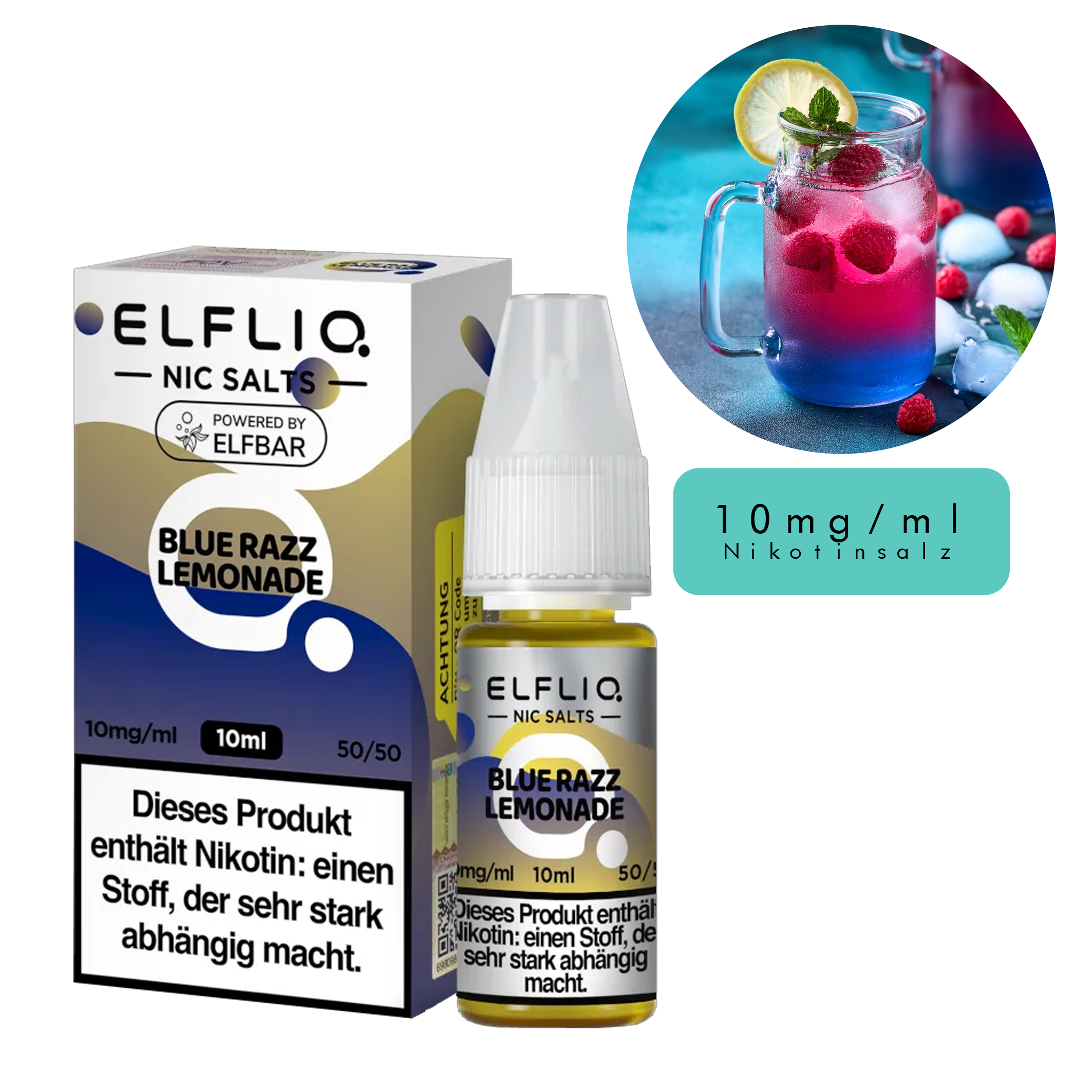 ElfLiq by Elfbar - Blue Razz Lemonade 10ml - 10mg