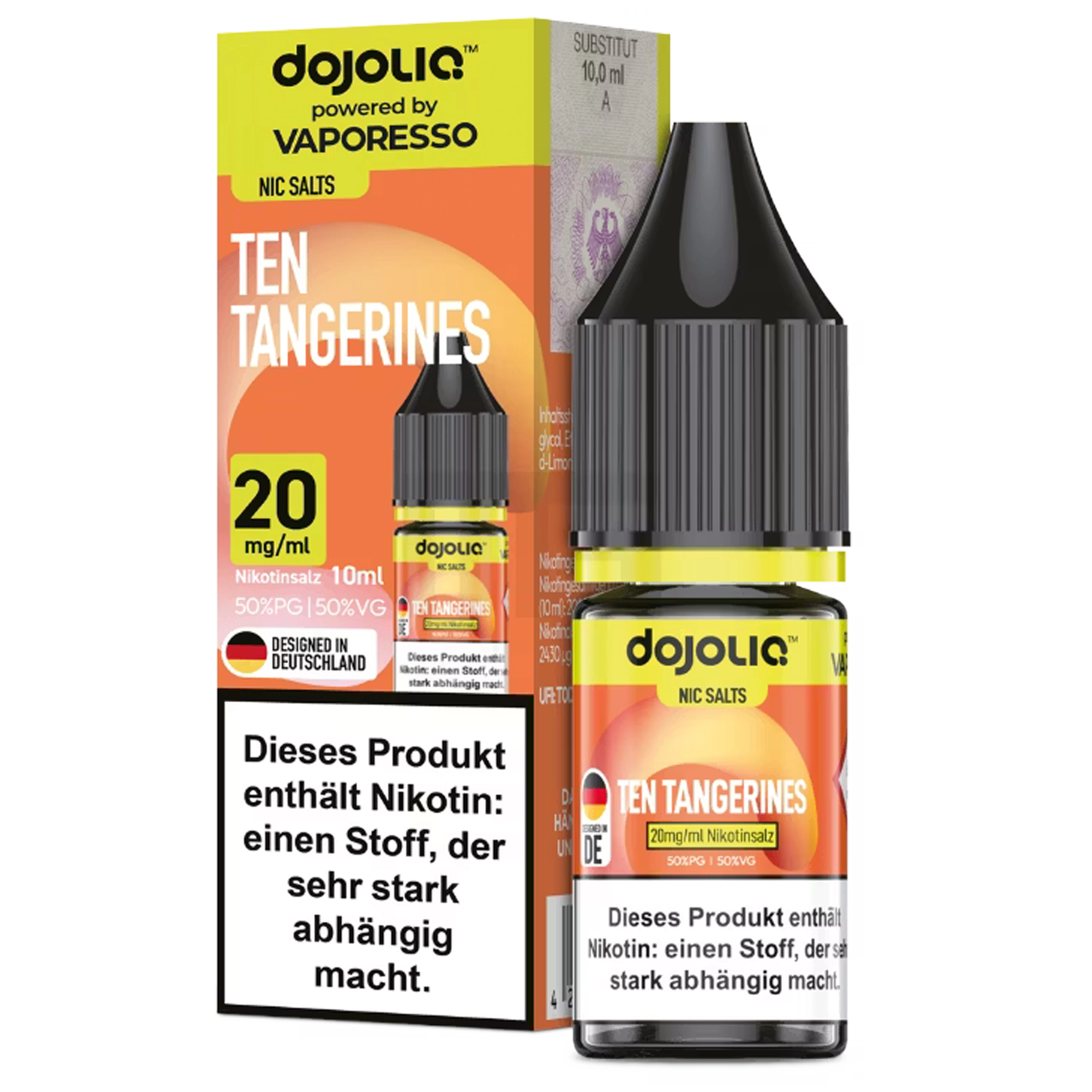 Dojoliq by Vaporesso Liquid - Ten Tangerines 10ml - 20mg