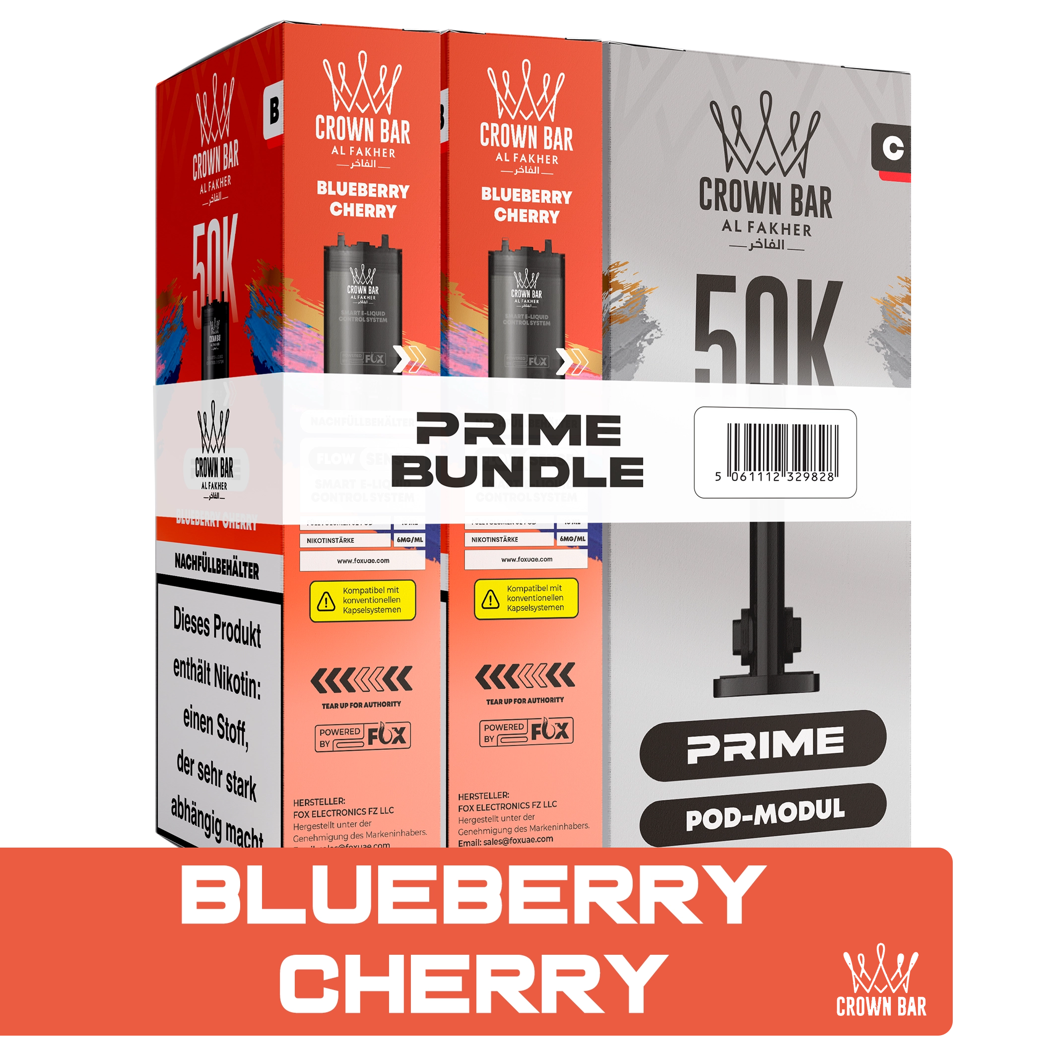 Al Fakher - Hypermax Prime 50K 2er Pod+Coil - Blueberry Cherry