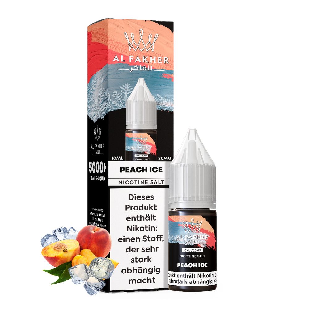 Al Fakher Liquid - Peach Ice 10ml - 20mg