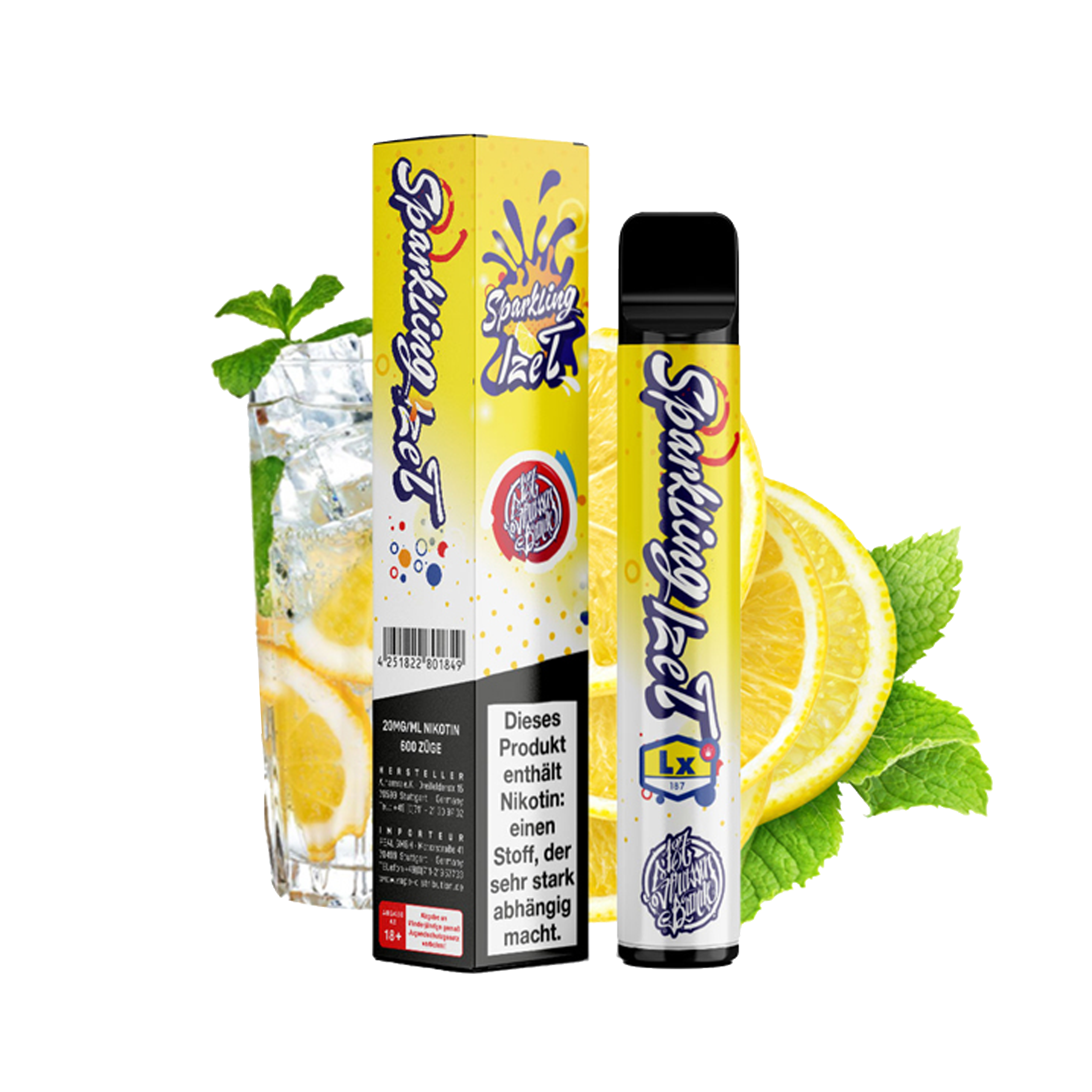 187 Straßenbande - Einweg E-Zigarette - Sparkling IZE-T 20mg