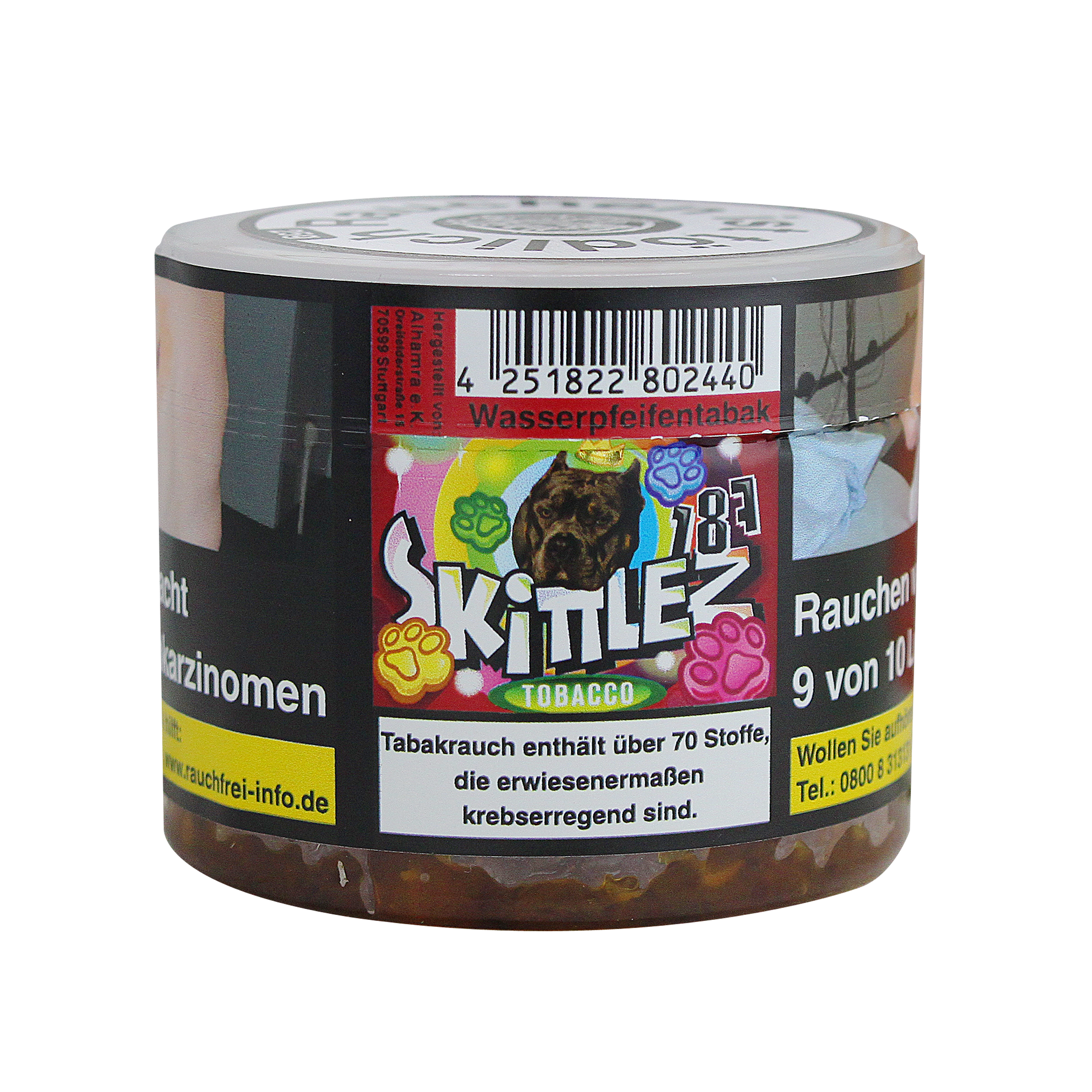 187 Strassen Bande Tabak - Skittlez - 25g