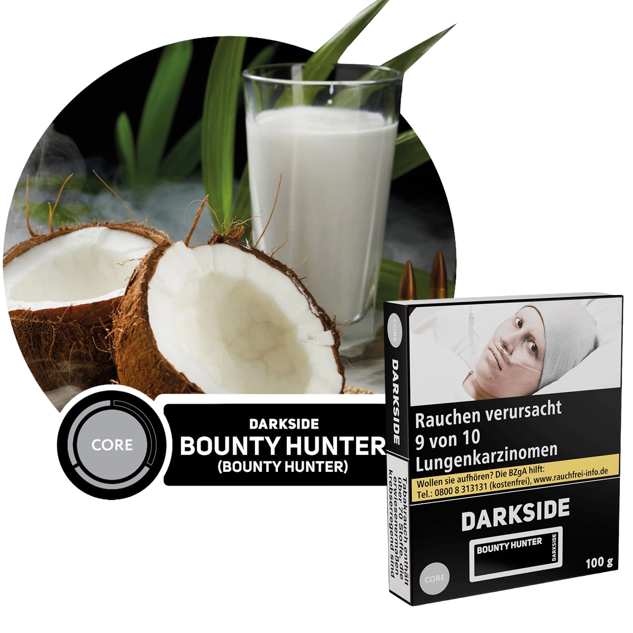 Darkside Core Tabak - Bounty Hunter - 100g - 19,99€