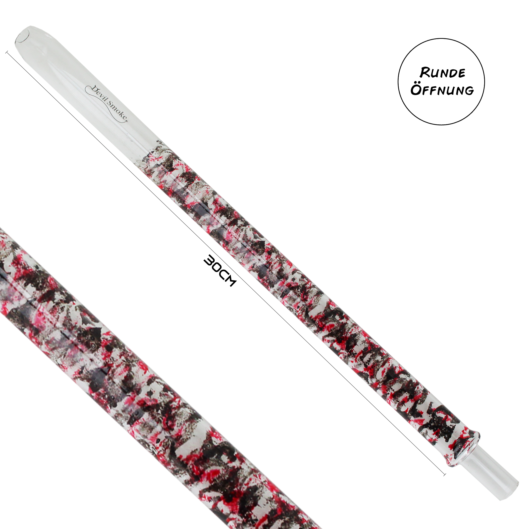 Devil Smoke - Short Snake - rot/schwarz