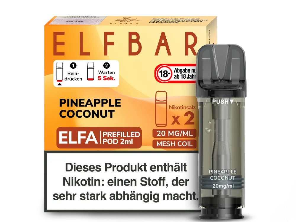 ElfBar - ELFA Pod - Pineapple Coconut 20mg