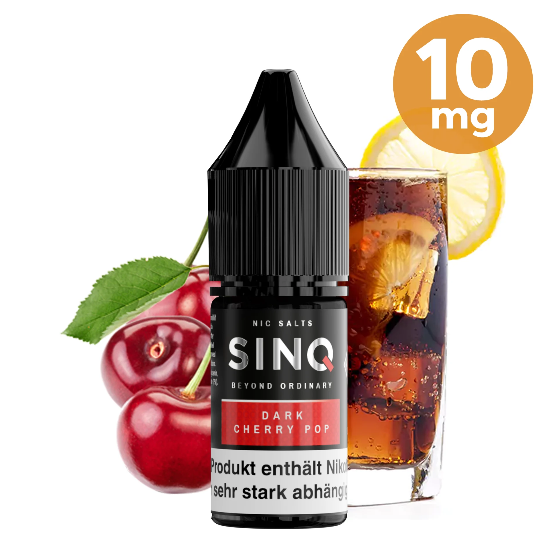 SINQ Liquid - Dark Cherry Pop 10ml - 10mg