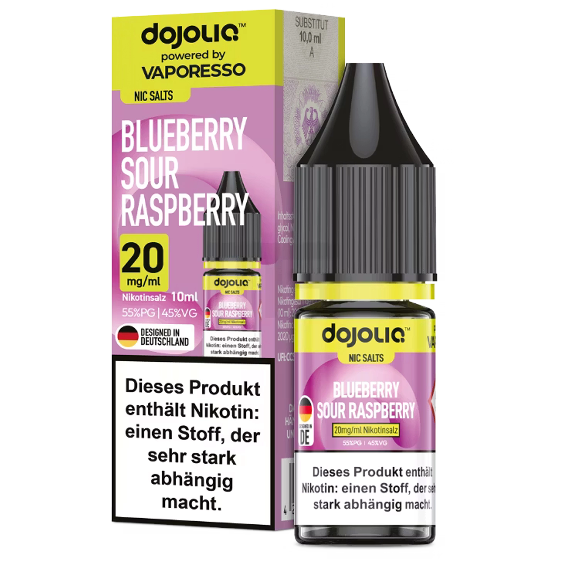 Dojoliq by Vaporesso Liquid - Blueberry Sour Raspberry 10ml - 20mg