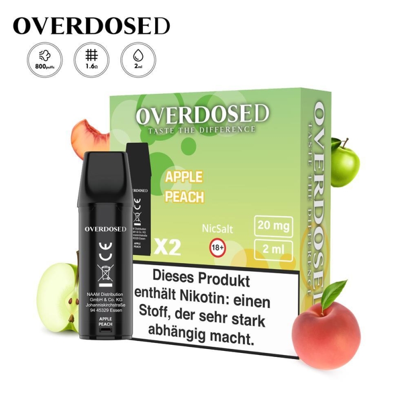 Overdosed - Pod - Apple Peach 20mg