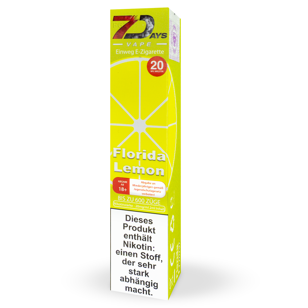 7Days Vape - Florida Lemon 20mg
