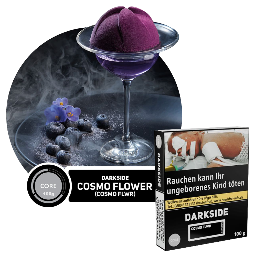 Darkside Core Tabak - Cosmo Flwr - 100g - 19,99€