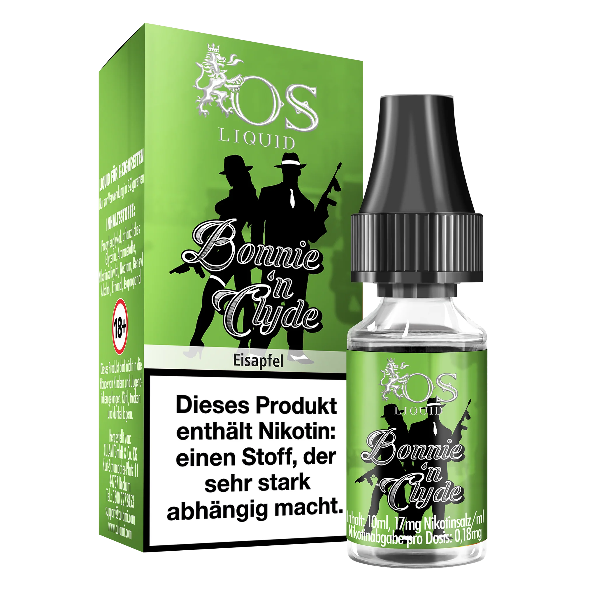 OS Liquid - Bonnie´n Clyde 10ml - 17mg