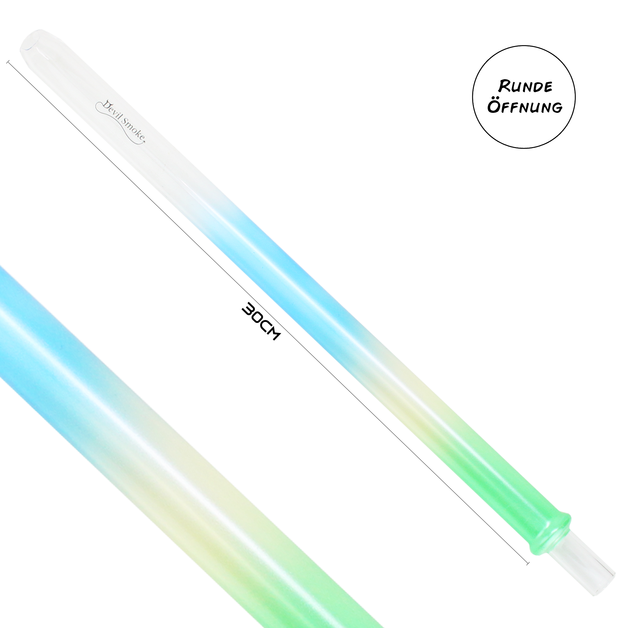 Devil Smoke - Short Triple - Green / Yellow / Blue