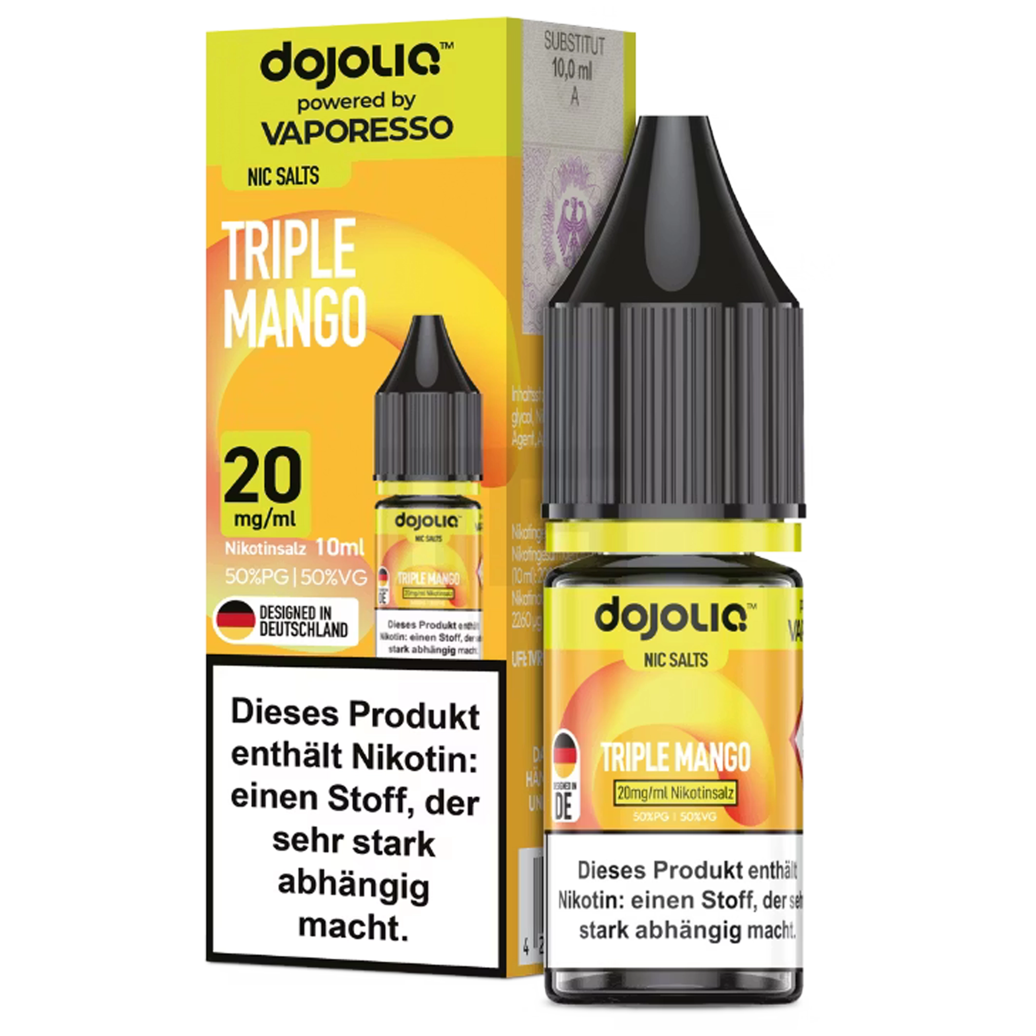 Dojoliq by Vaporesso Liquid - Triple Mango 10ml - 20mg