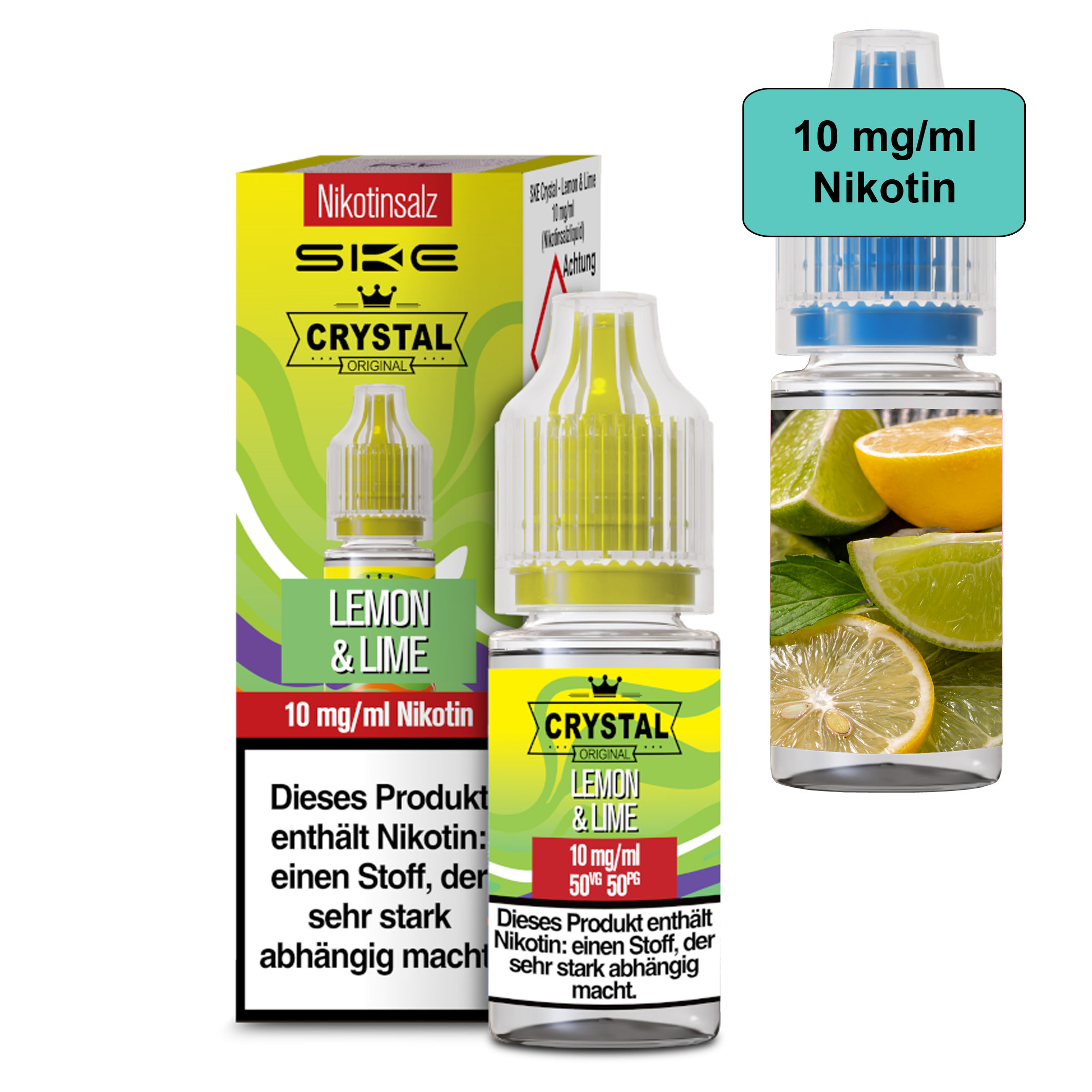 SKE Crystal Liquid - Lemon & Lime 10ml - 10mg