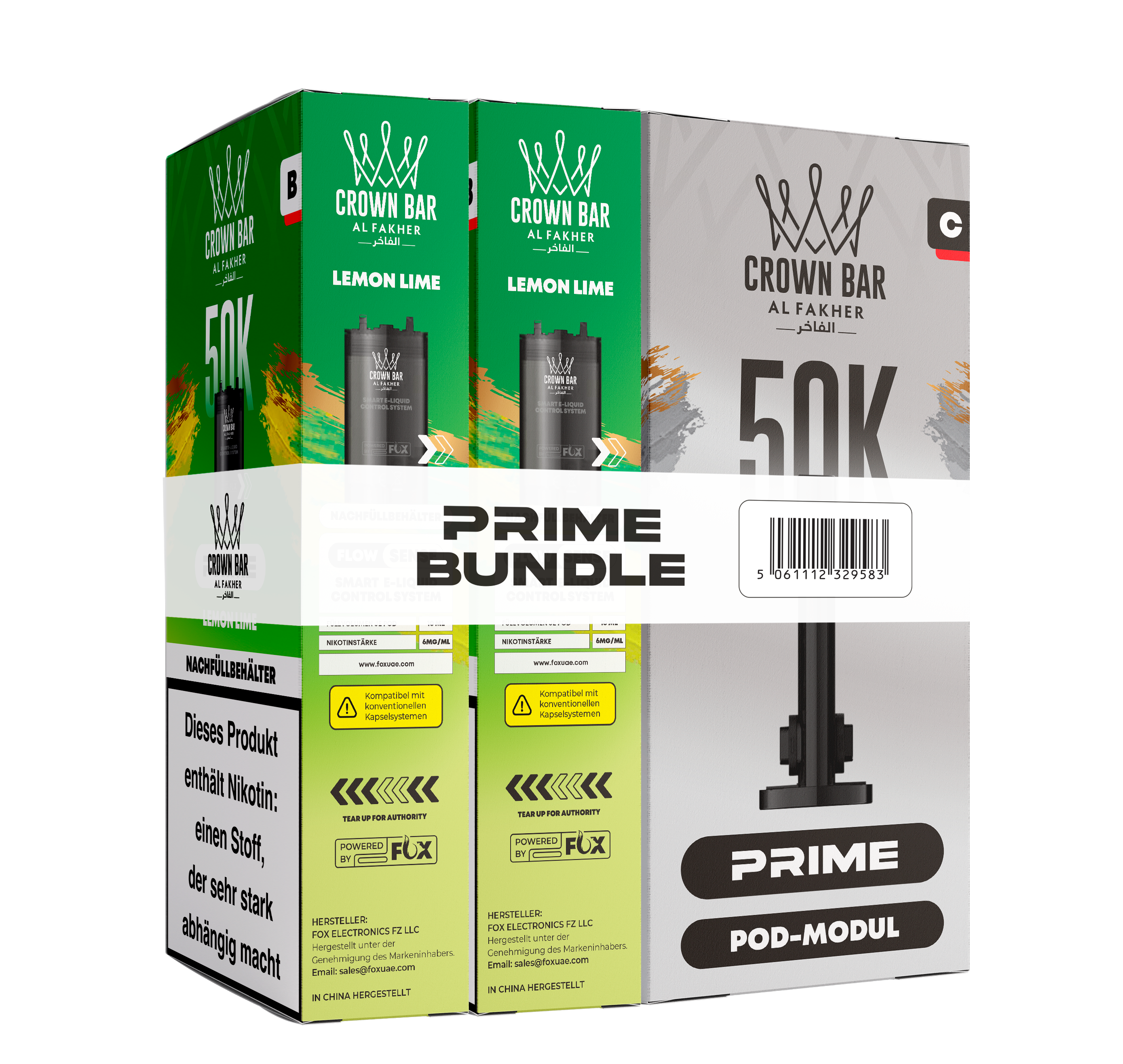 Al Fakher - Hypermax Prime 50K 2er Pod+Coil - Lemon Lime