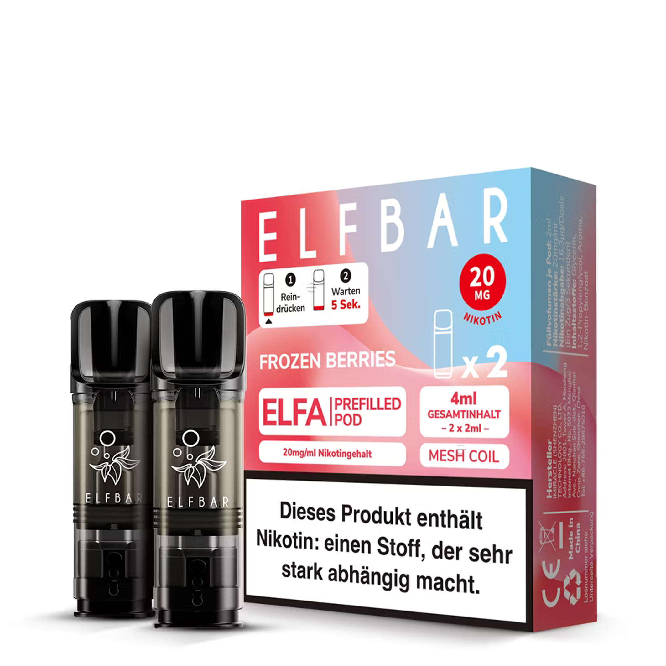 ElfBar - ELFA Pod - Frozen Berries 20mg