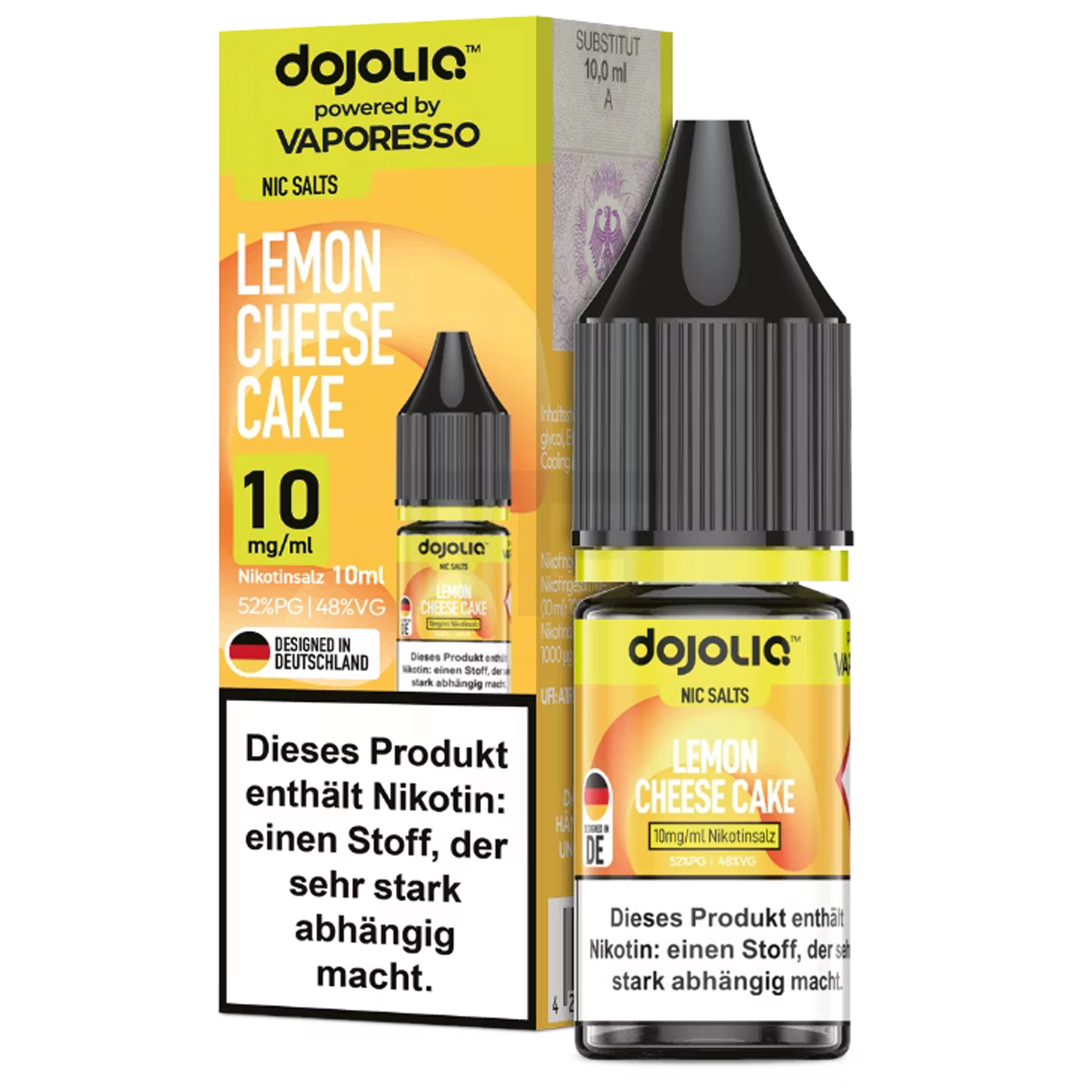 Dojoliq by Vaporesso Liquid - Lemon Cheese Cake 10ml - 10mg