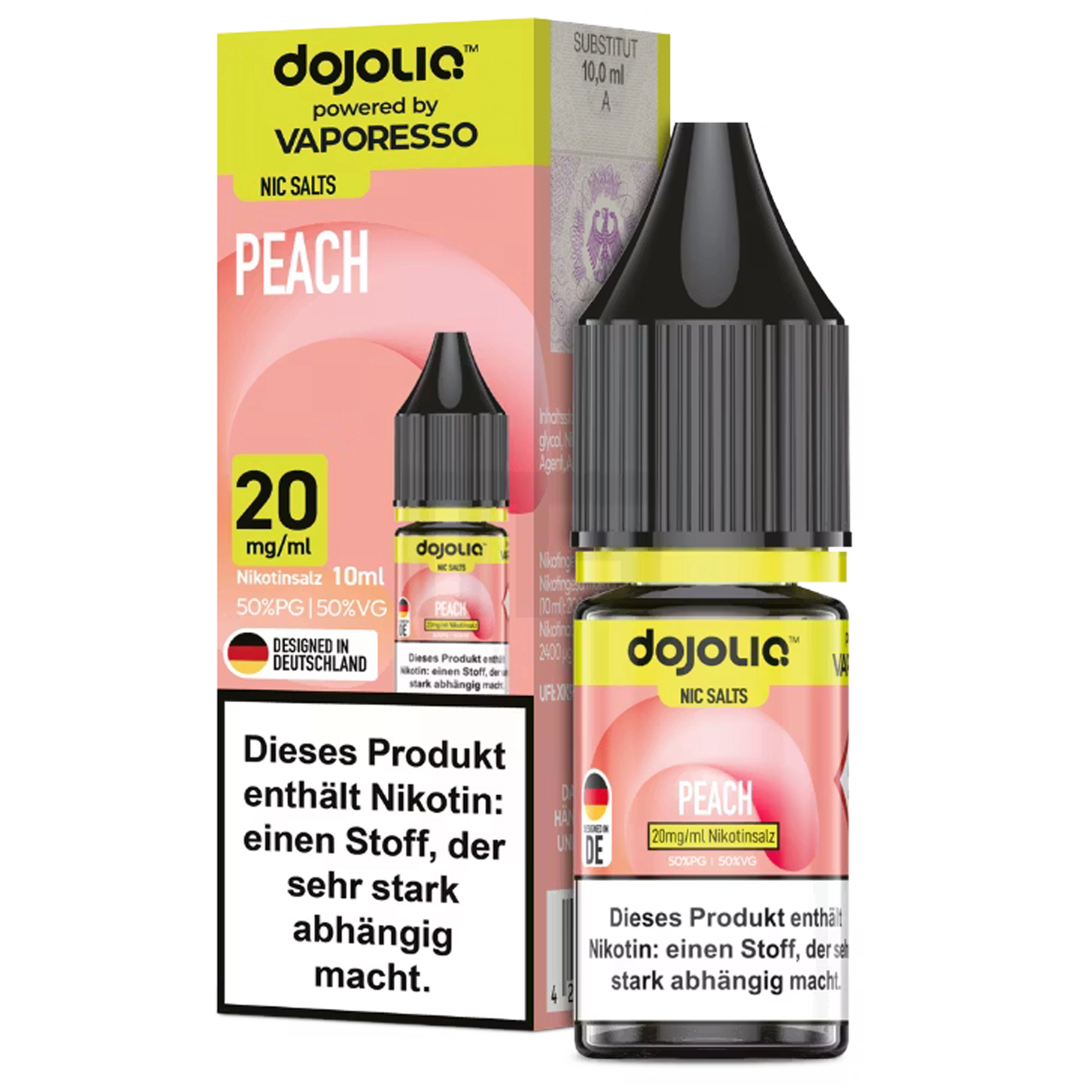 Dojoliq by Vaporesso Liquid - Peach 10ml - 20mg
