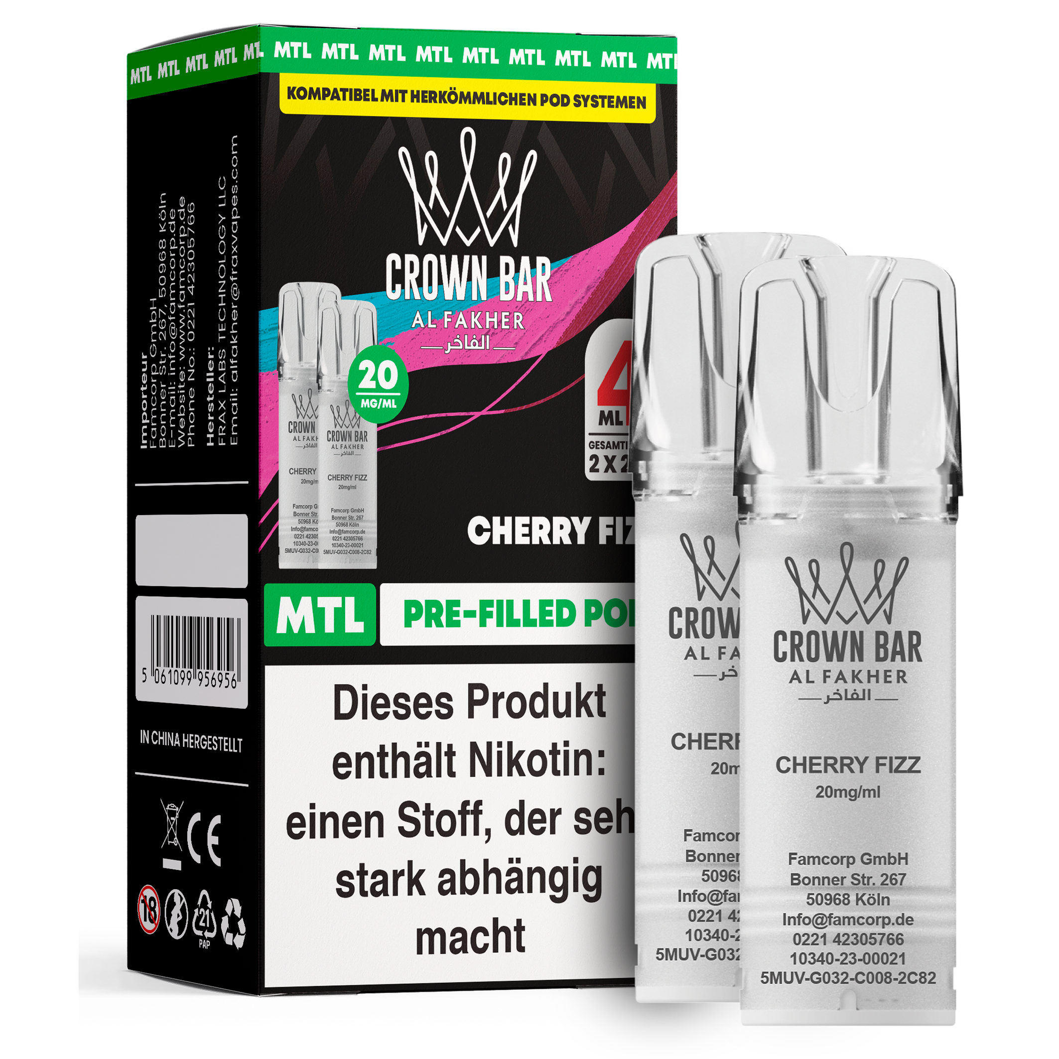 Al Fakher - Prefilled Pods - Cherry Fiesta 20mg