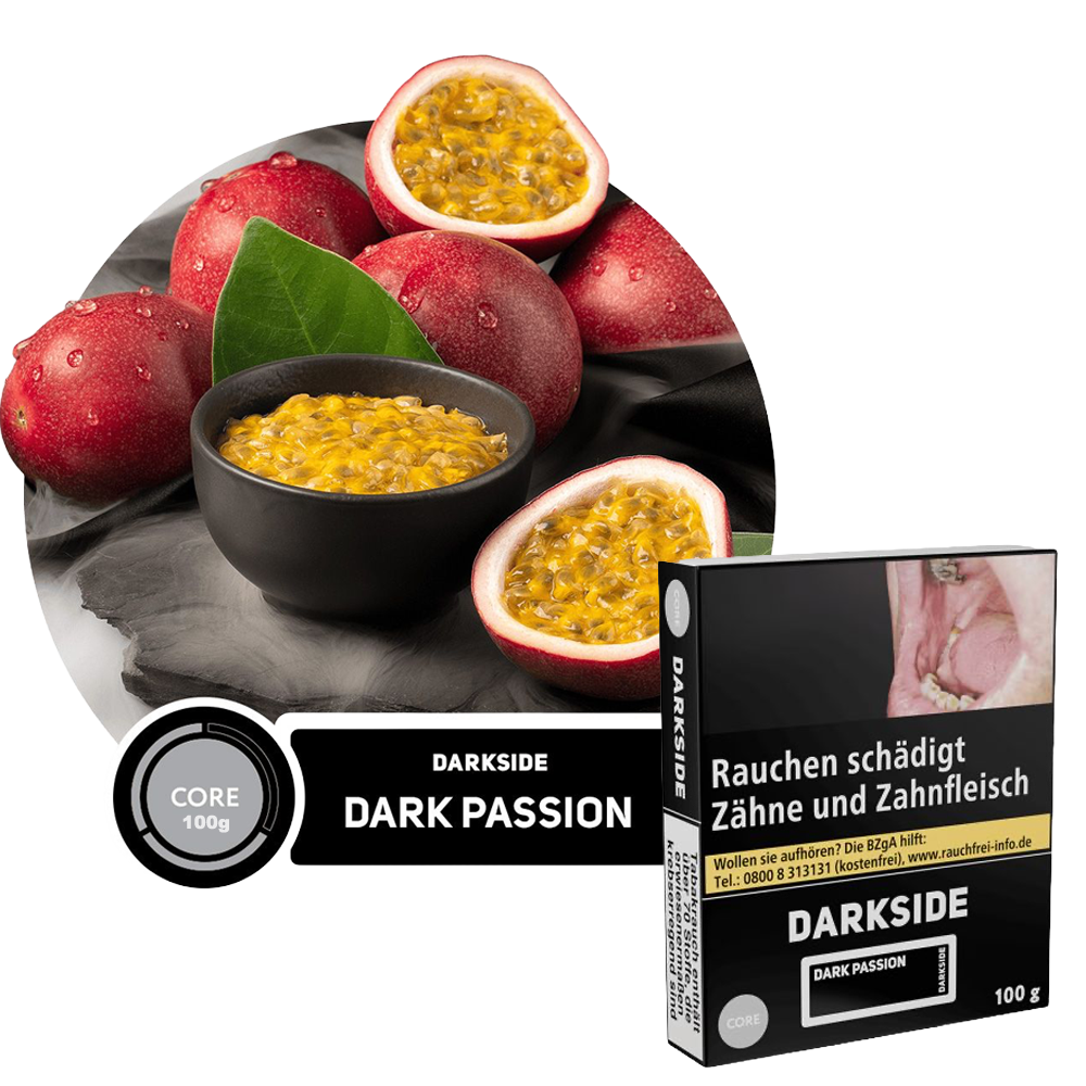 Darkside Core Tabak - Dark Passion - 100g - 19,99€