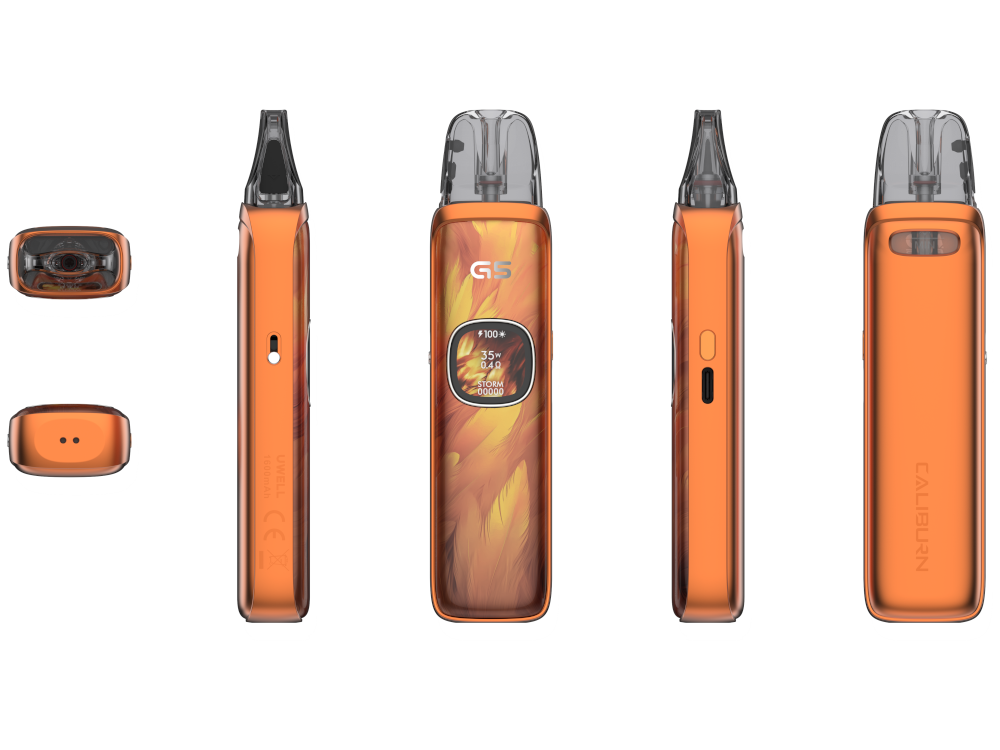 Uwell E-Zigarette - Caliburn G5 - Orange Feathers