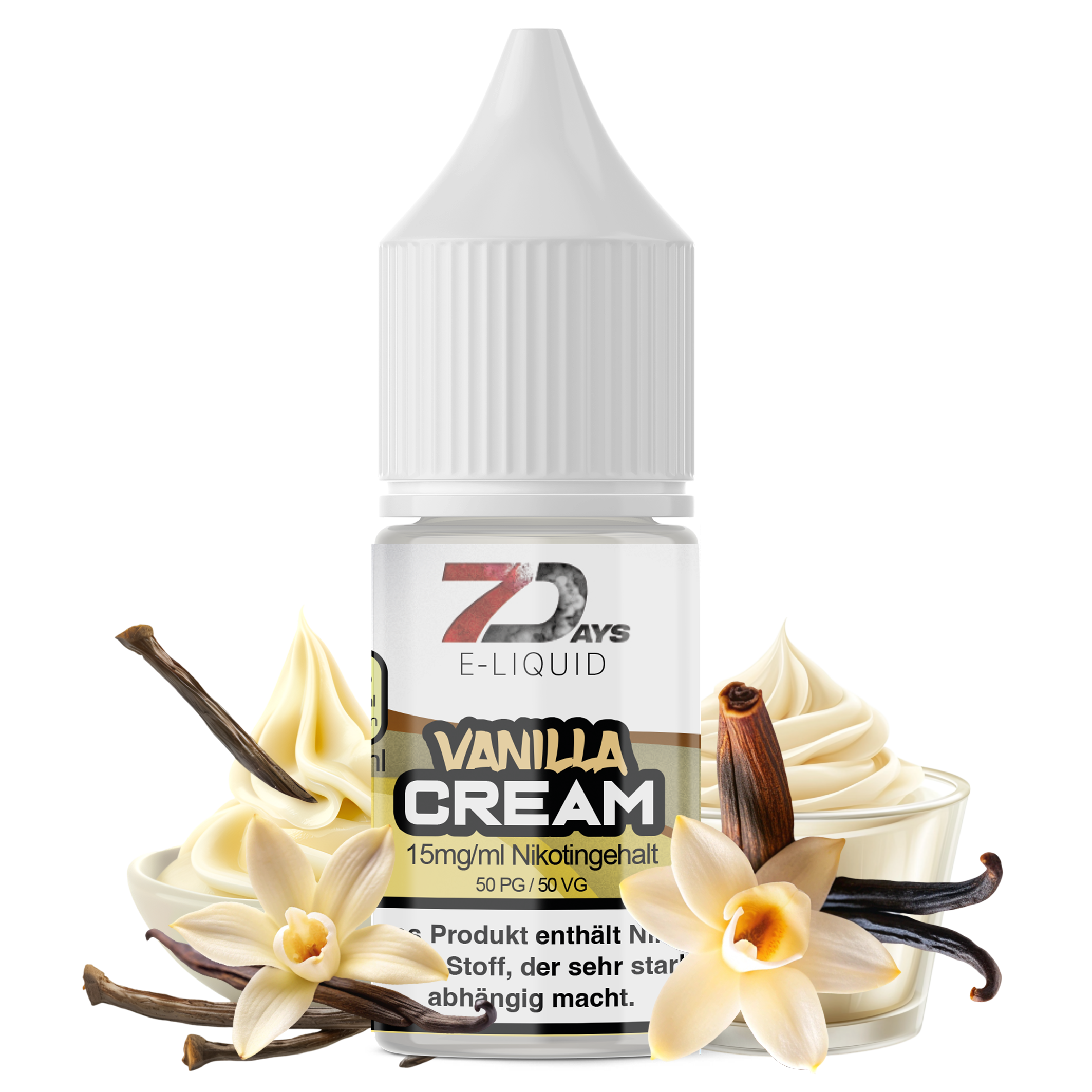 7Days Liquid - Vanilla Cream 10ml - 15mg