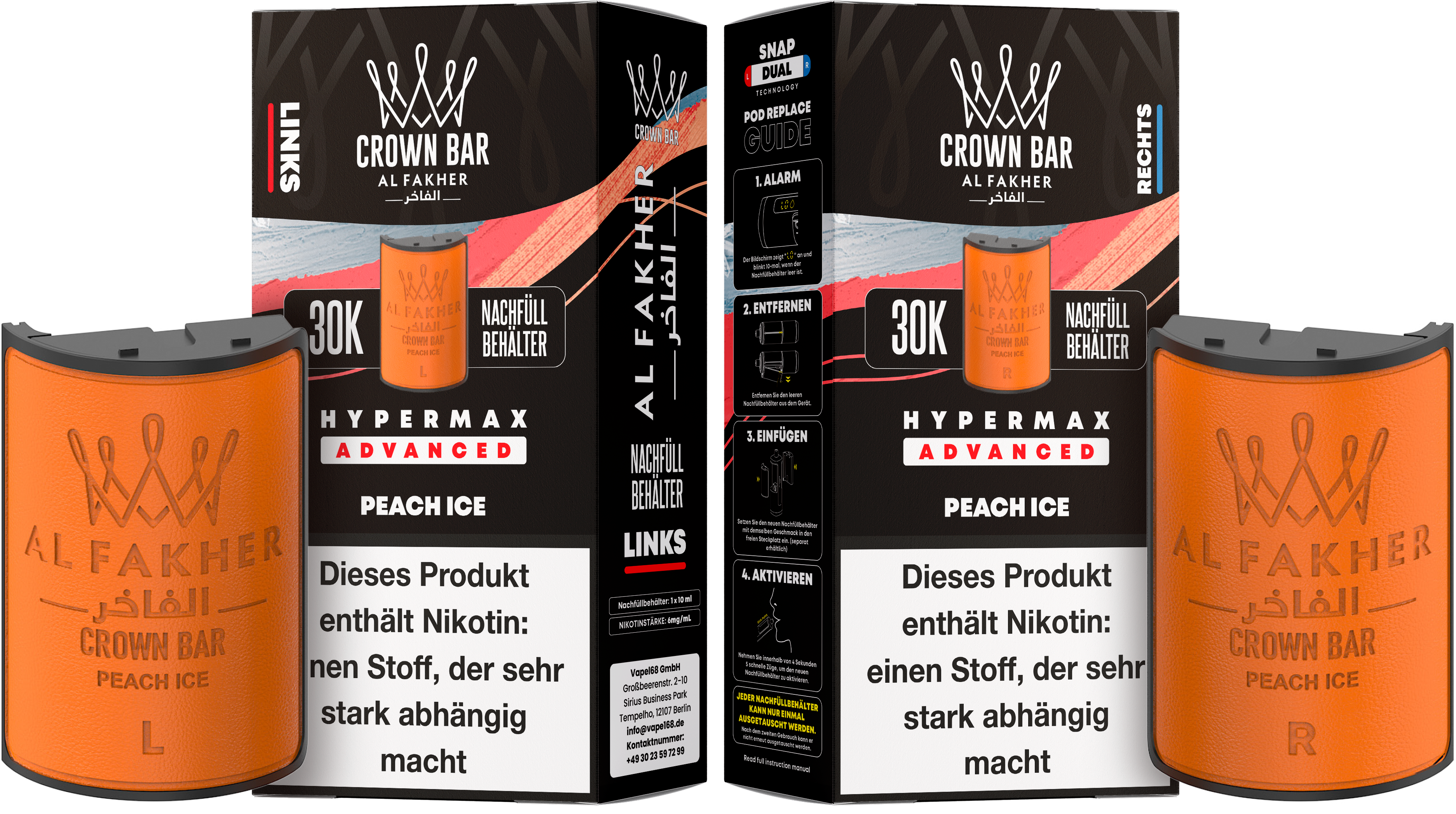 Al Fakher Crown Bar 20K die perfekte E-Shisha zum mitnehmen. Al Fakher Crown Bar 20K die perfekte E-Shisha zum mitnehmen.
