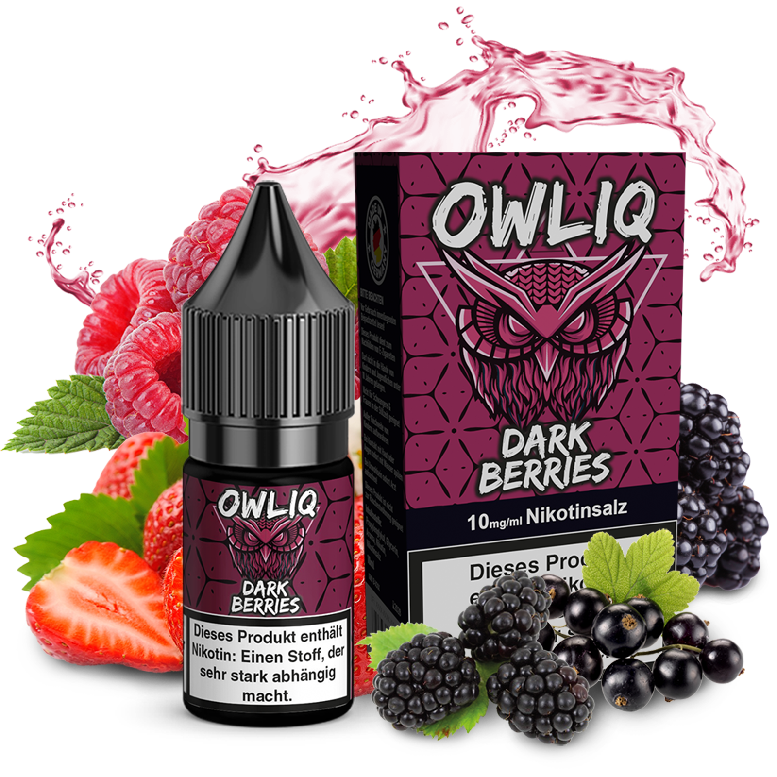 OWLIQ Liquid - Dark Berries 10ml - 10mg