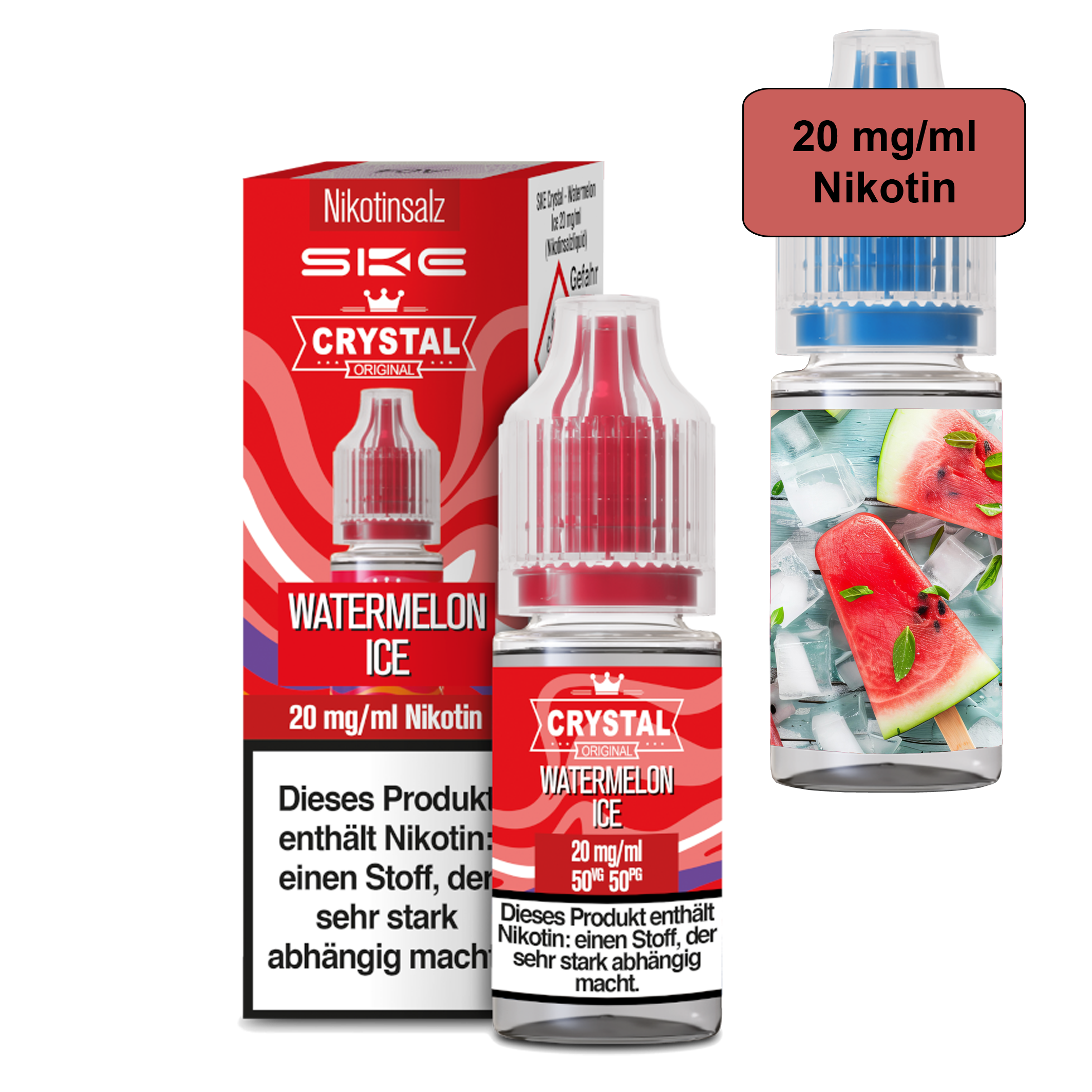SKE Crystal Liquid - Watermelon Ice 10ml - 20mg