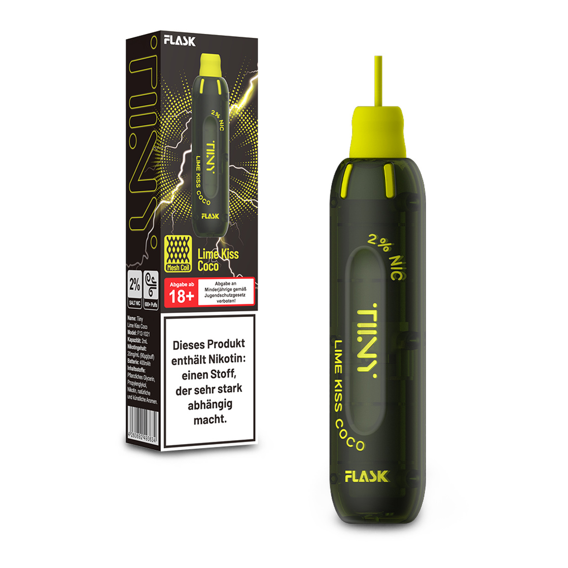 Tiiny Flask - Vape - Lemon Kiss Coco 20mg
