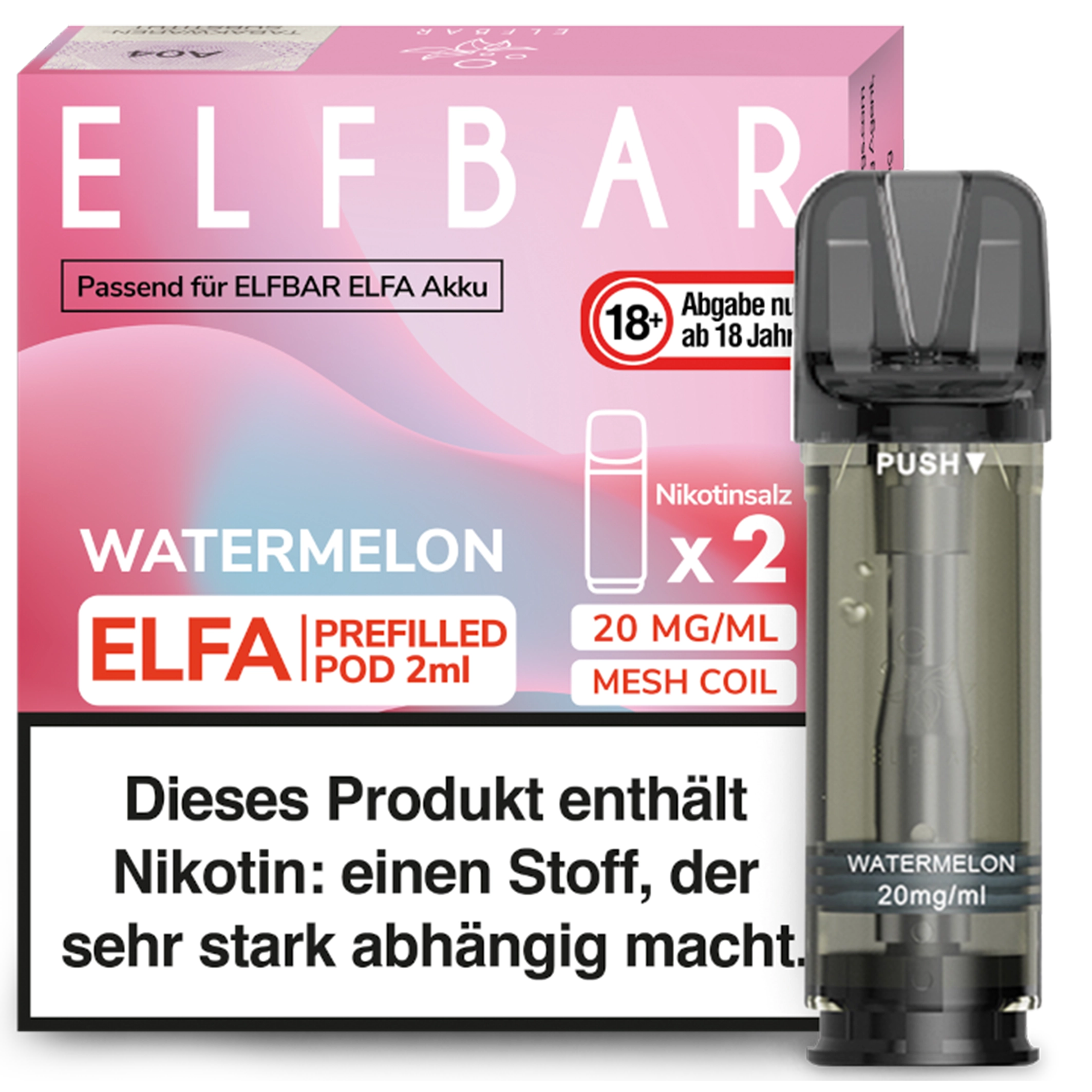 ElfBar - ELFA Pod - Watermelon 20mg