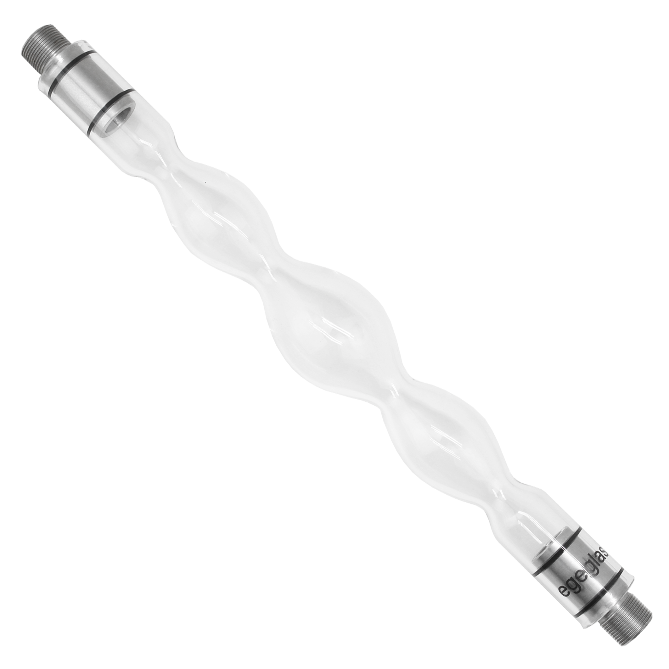 egeglas - Bubble Rauchsäule - M16 Gewinde Clear