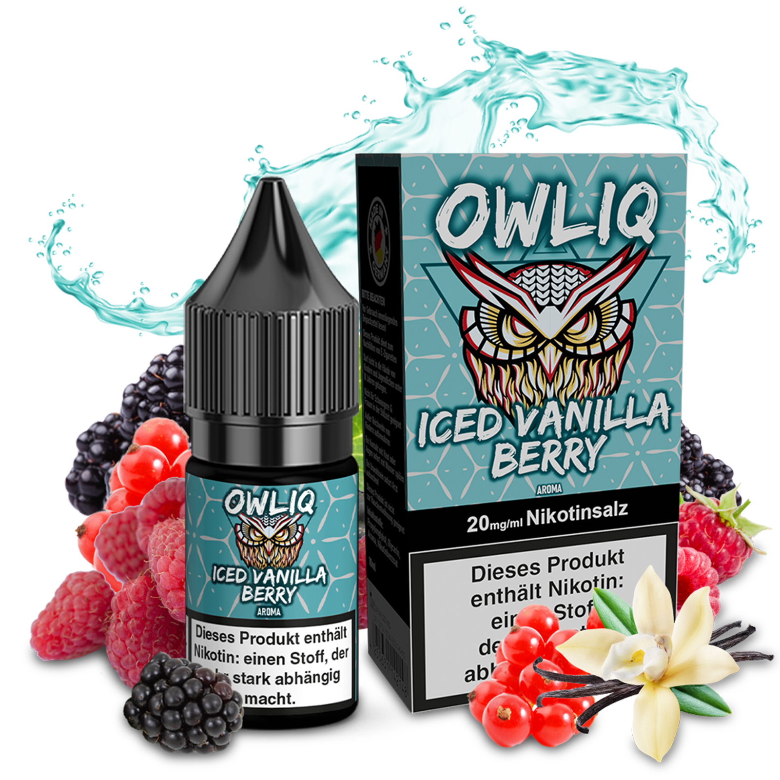 OWLIQ Liquid - Iced Vanilla Berry 10ml - 20mg