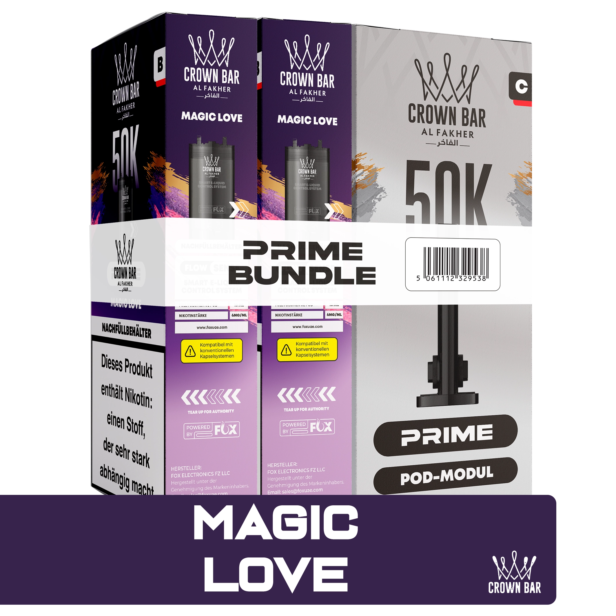 Al Fakher - Hypermax Prime 50K 2er Pod+Coil - Magic Love