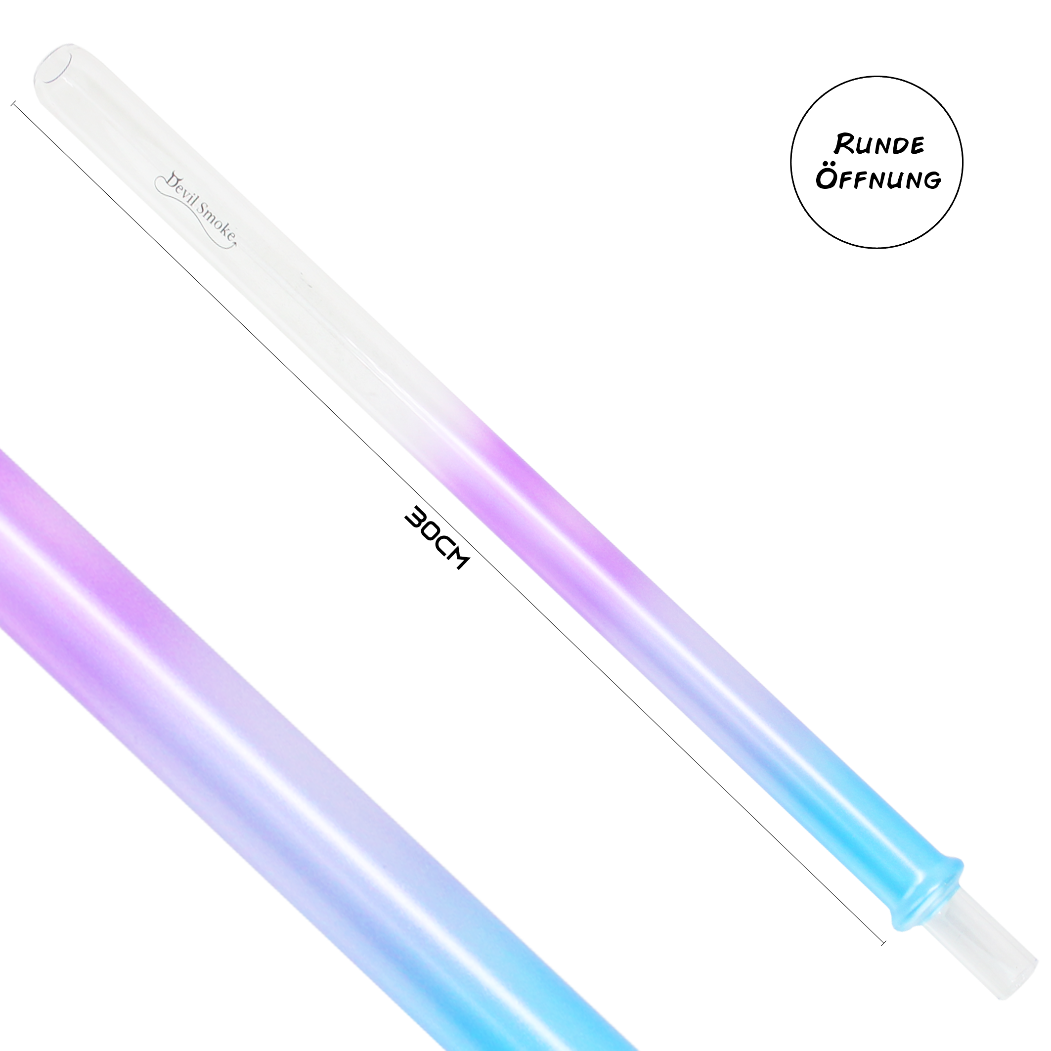 Devil Smoke - Short Triple - Blue / White / Purple