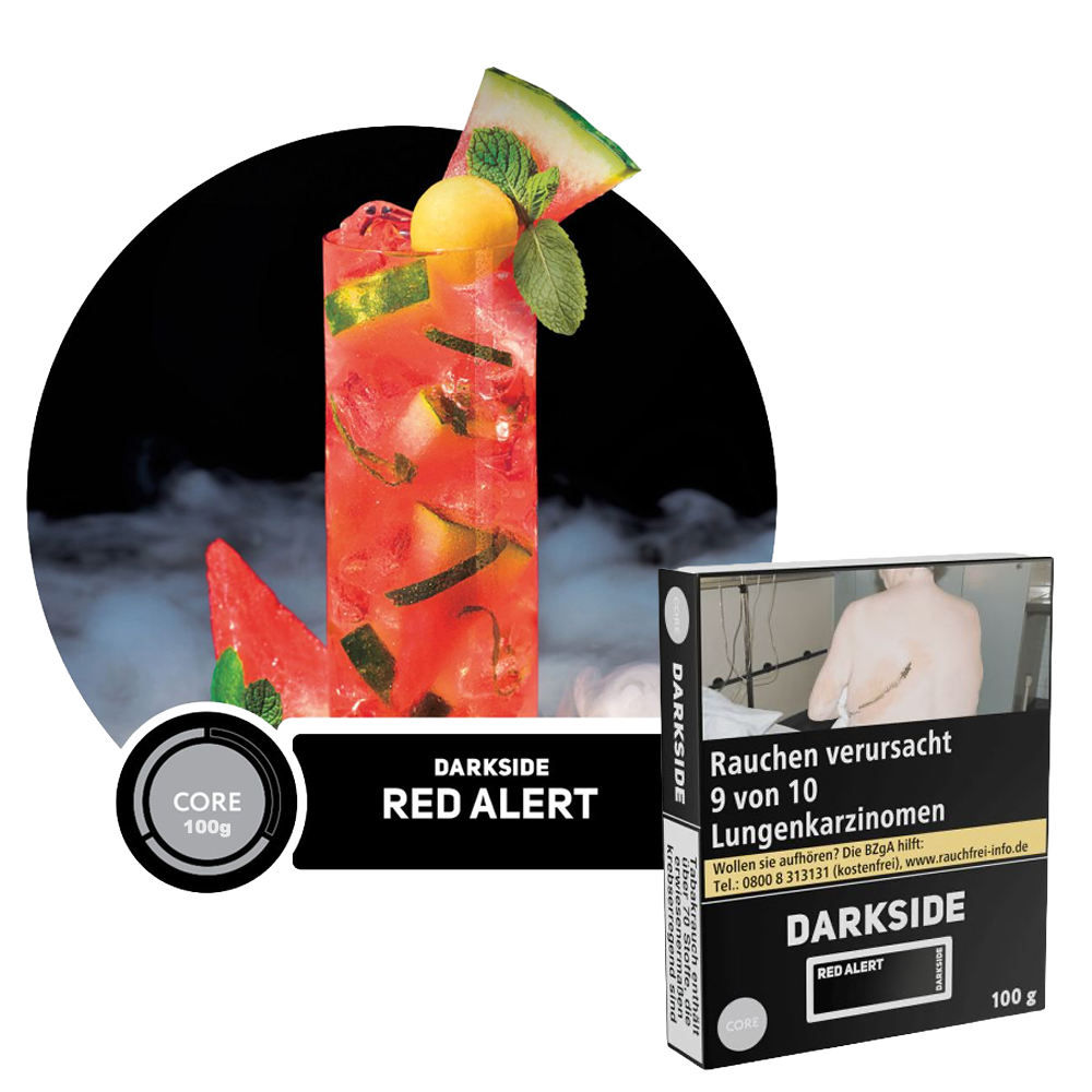 Darkside Core Tabak - Red Alert - 100g - 19,99€