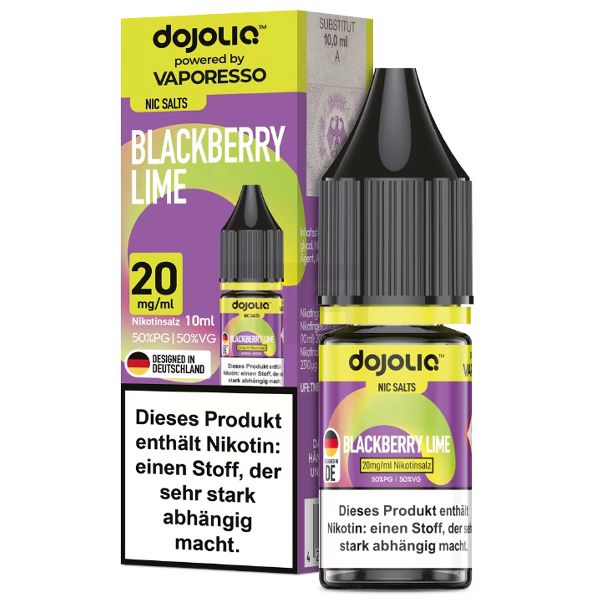 Dojoliq by Vaporesso Liquid - Blackberry Lime 10ml - 20mg