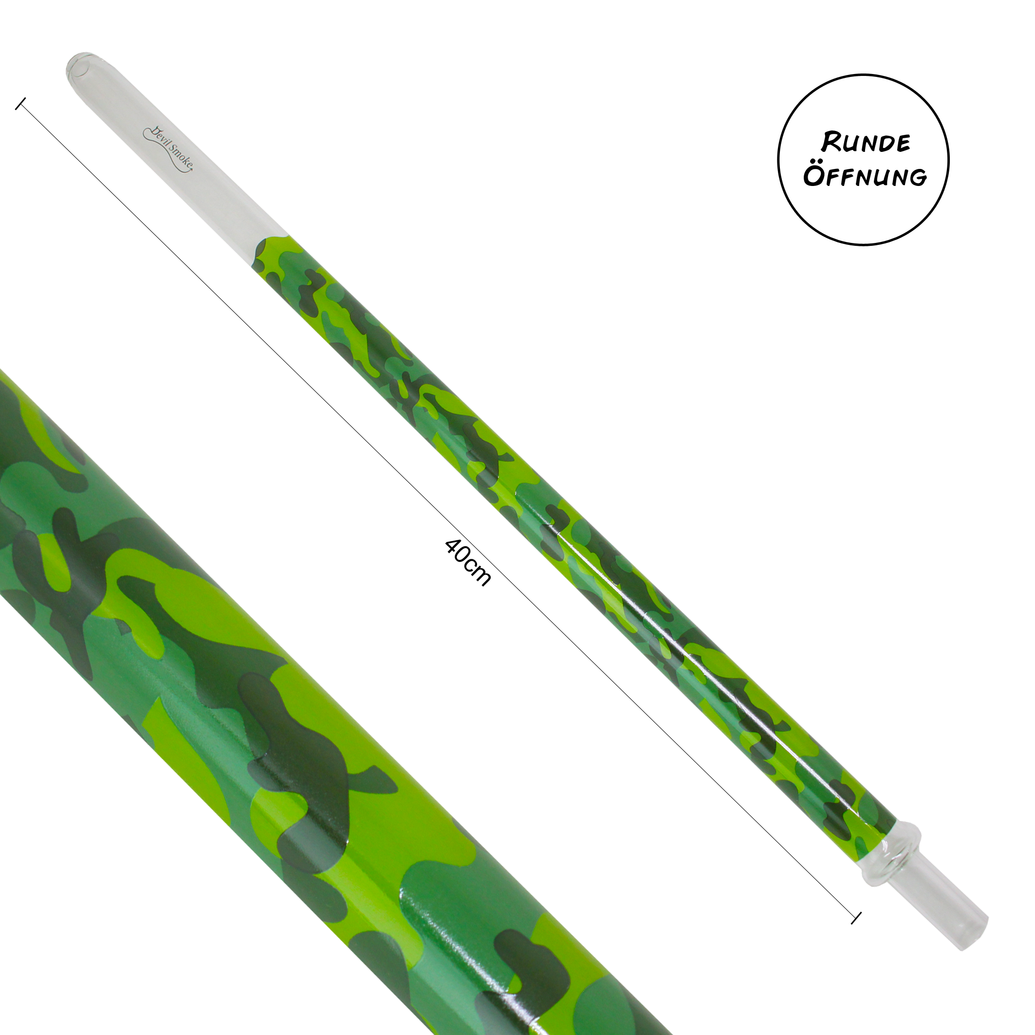 Devil Smoke - Camouflage - Grün rund