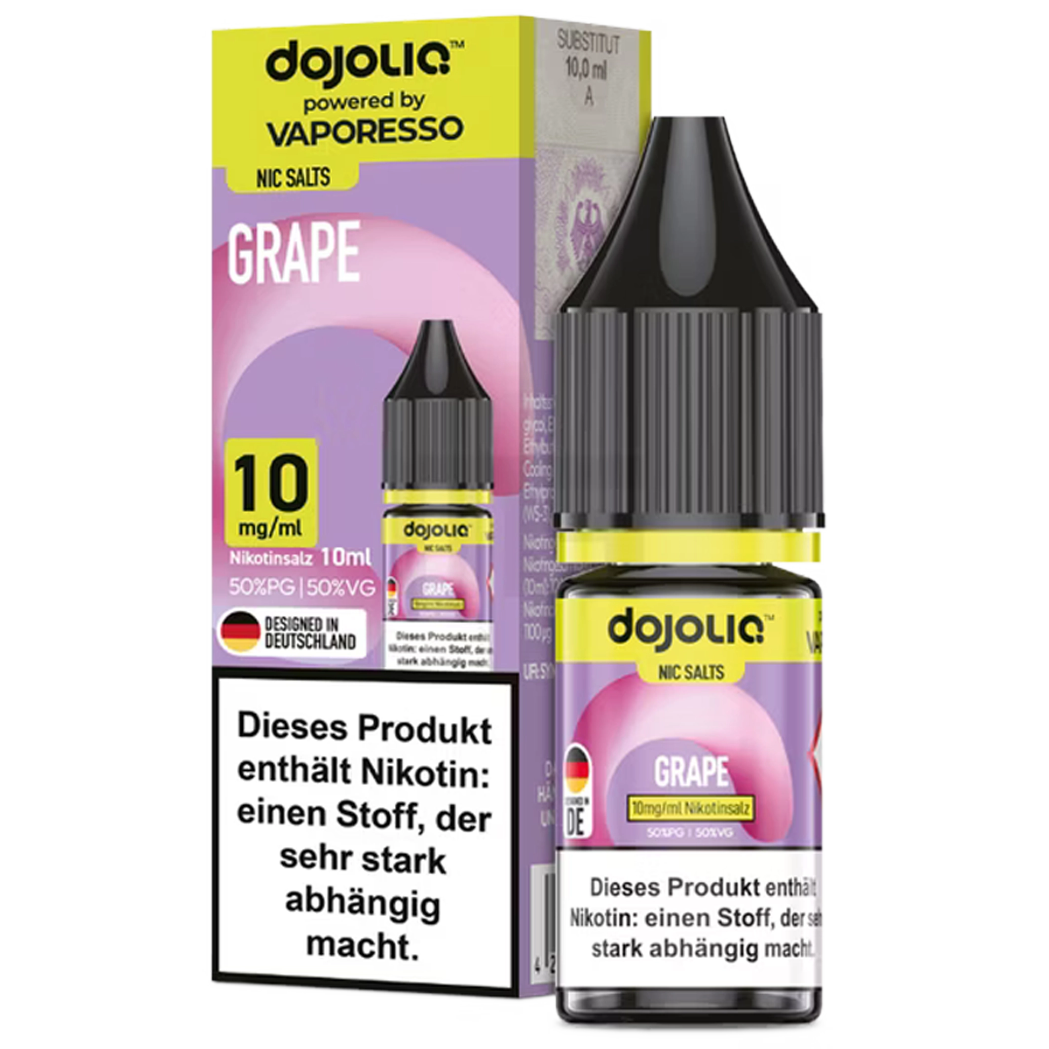 Dojoliq by Vaporesso Liquid - Grape 10ml - 10mg