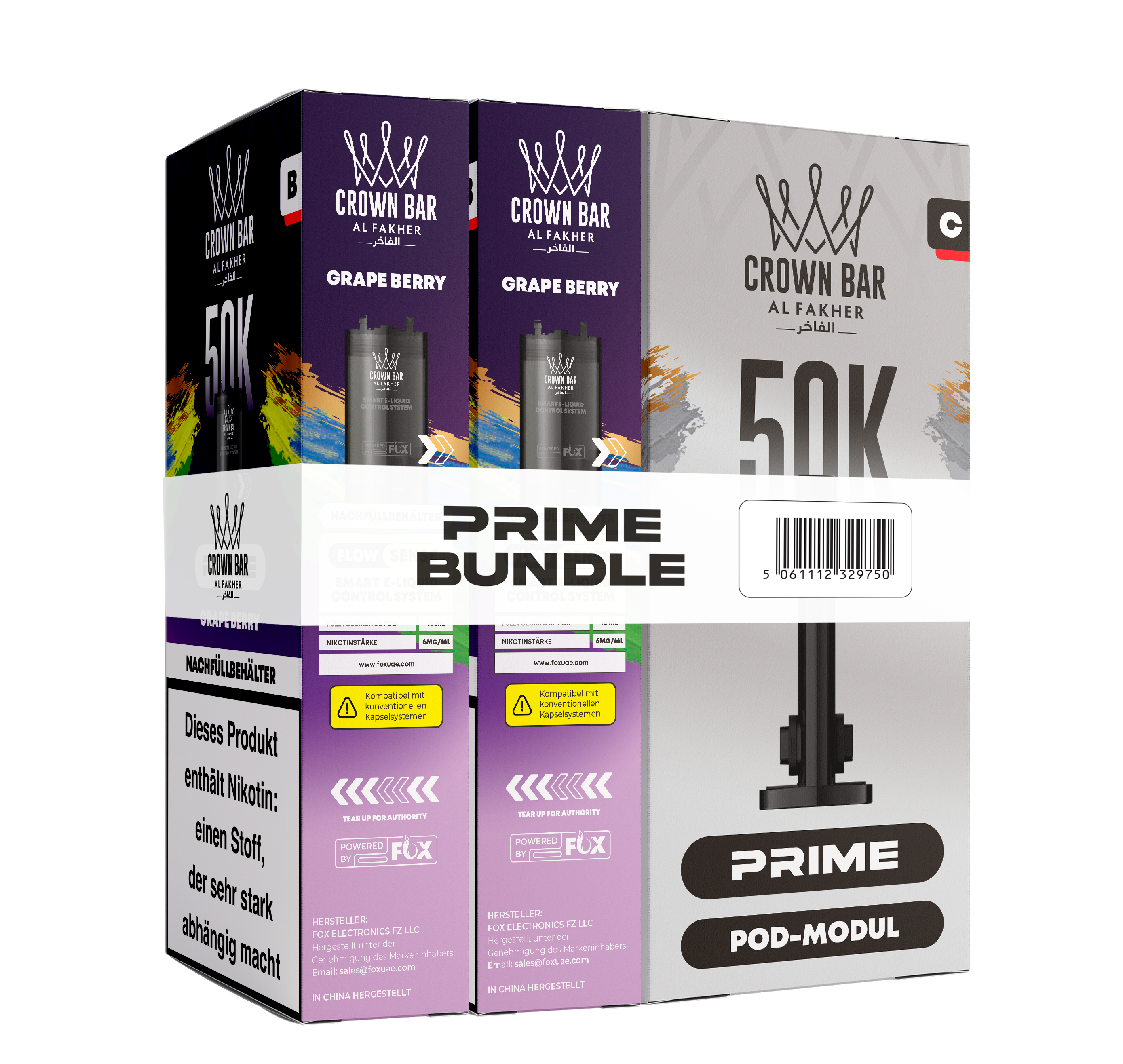 Al Fakher - Hypermax Prime 50K 2er Pod+Coil - Grape Berry