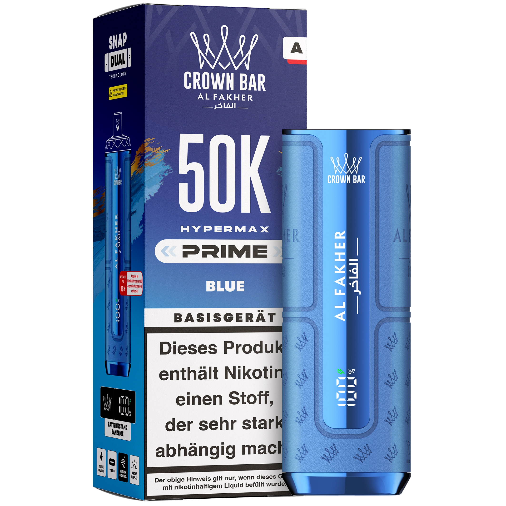 Al Fakher - Hypermax Prime 50K Akku - Blue