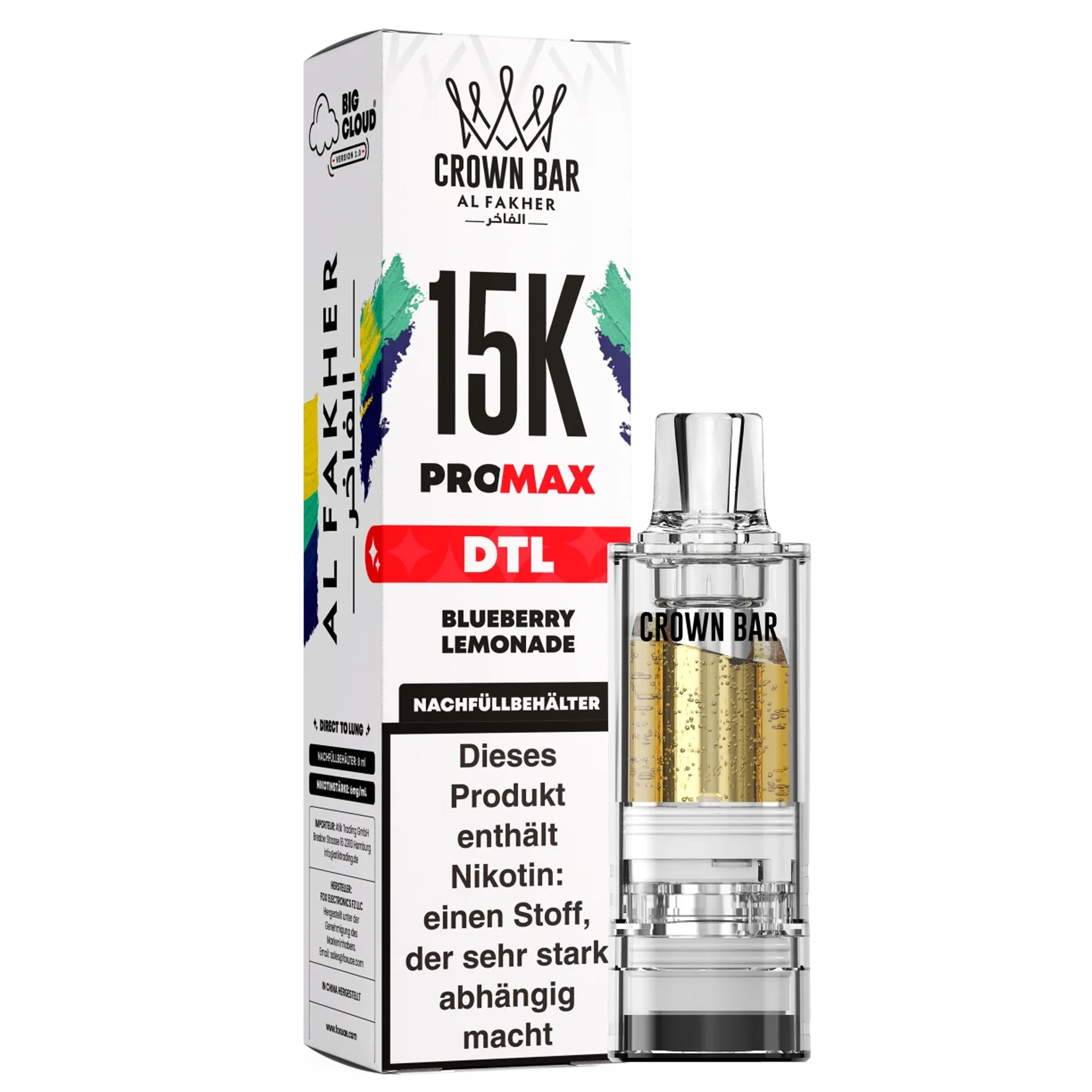 Al Fakher - 15K PRO MAX Pod - Blueberry Lemonade