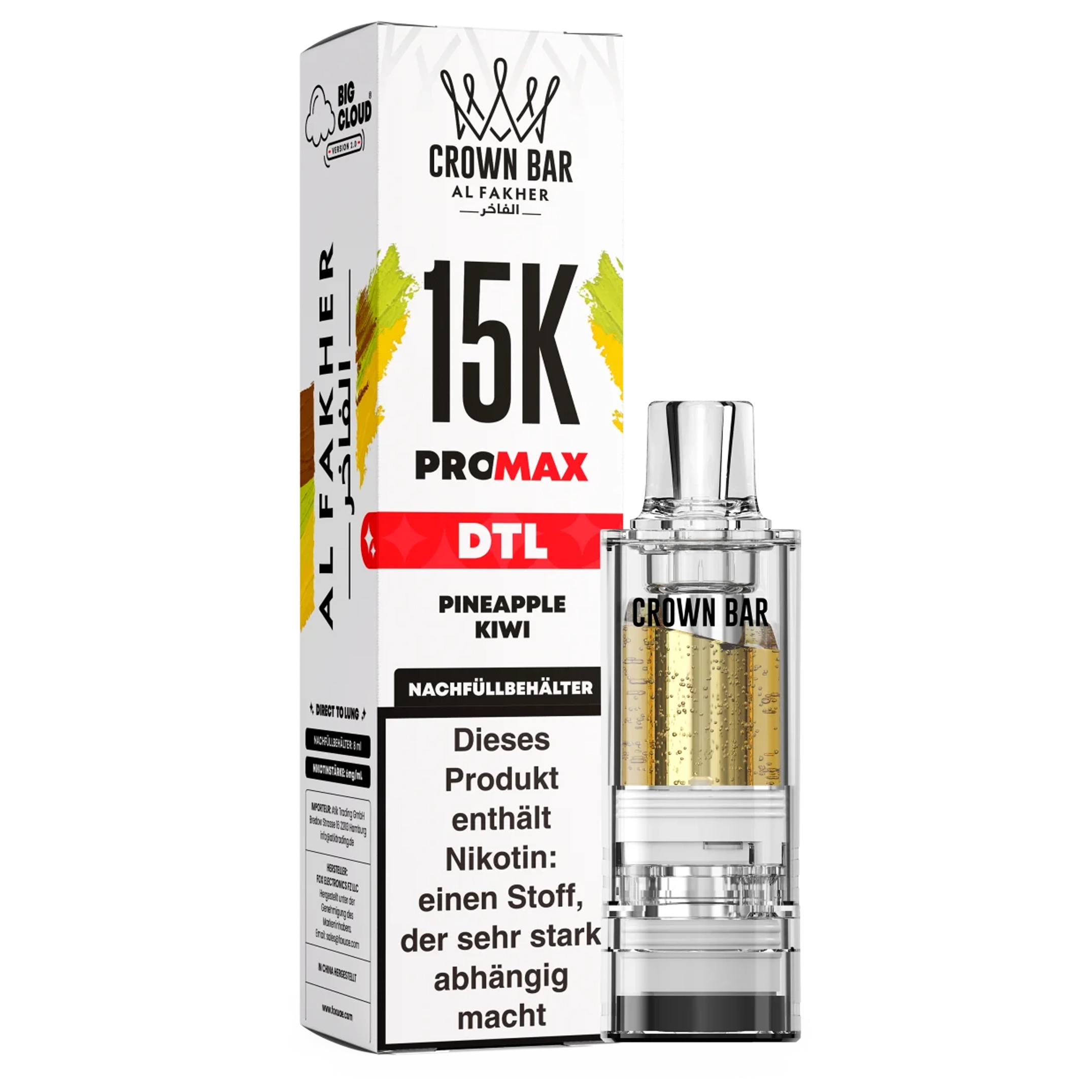 Al Fakher - 15K PRO MAX Pod - Pineapple Kiwi