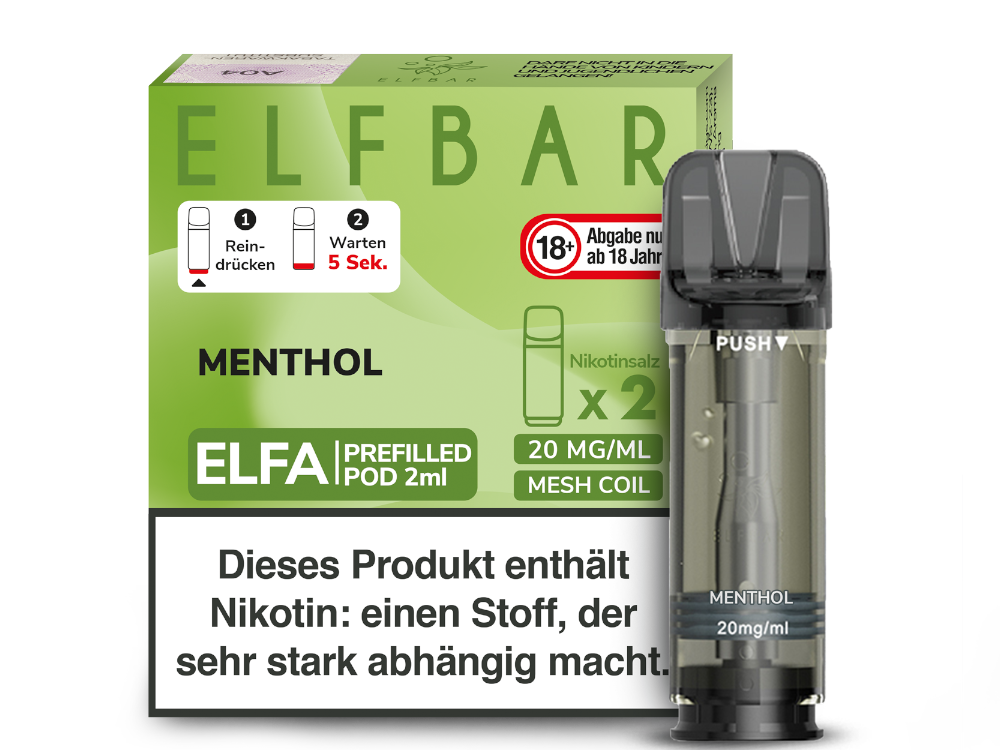 ElfBar - ELFA Pod - Menthol 20mg
