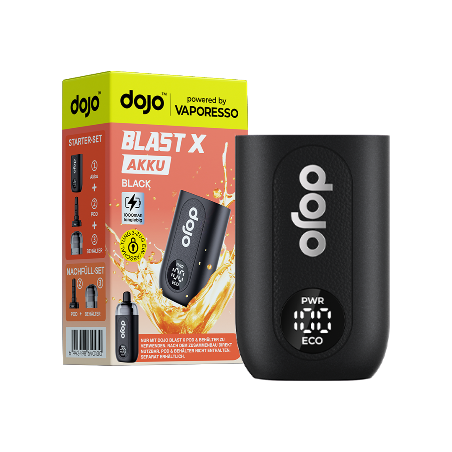 Vaporesso - Dojo Blast X - Basisgerät Black