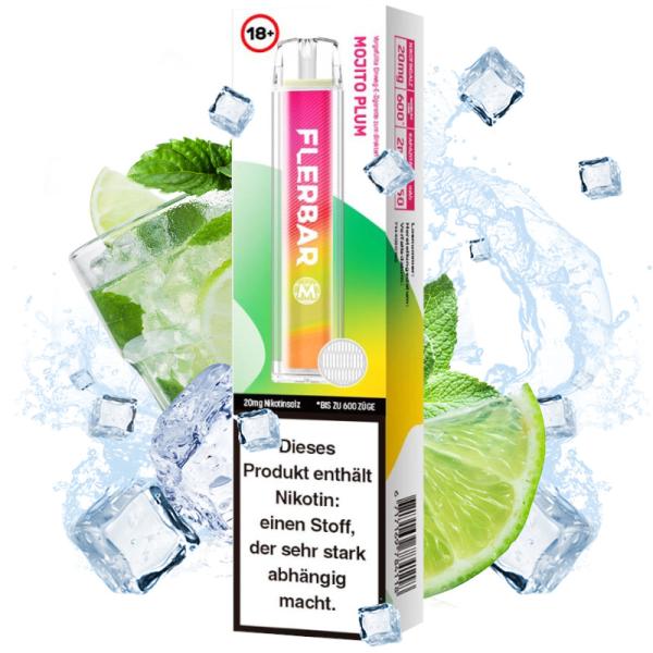 Flerbar M - E-Shisha 600 - Mojito Plum 20mg