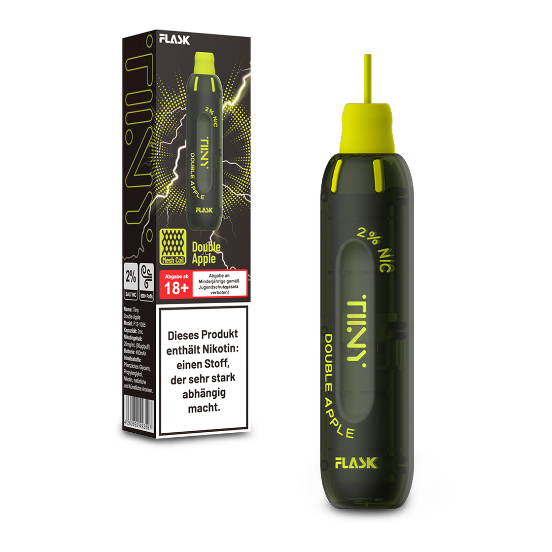 Tiiny Flask - Vape - Double Apple 20mg