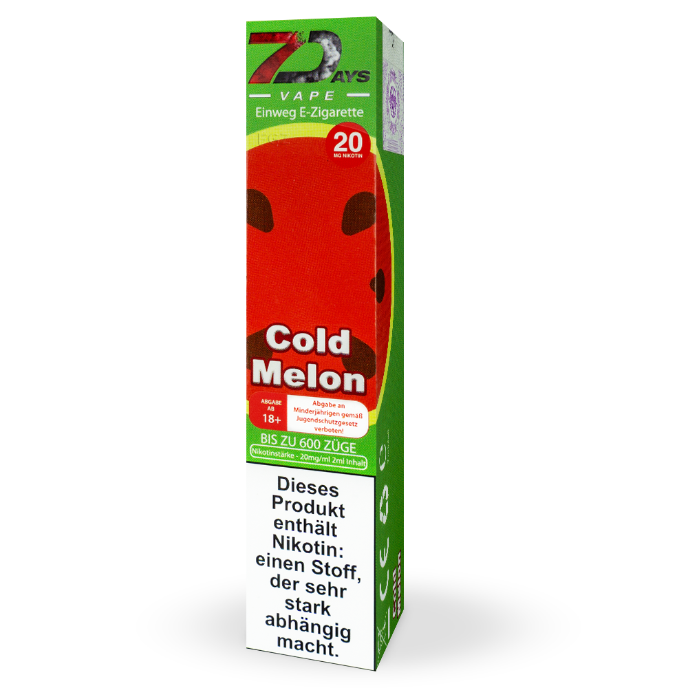 7Days Vape - Cold Melon 20mg